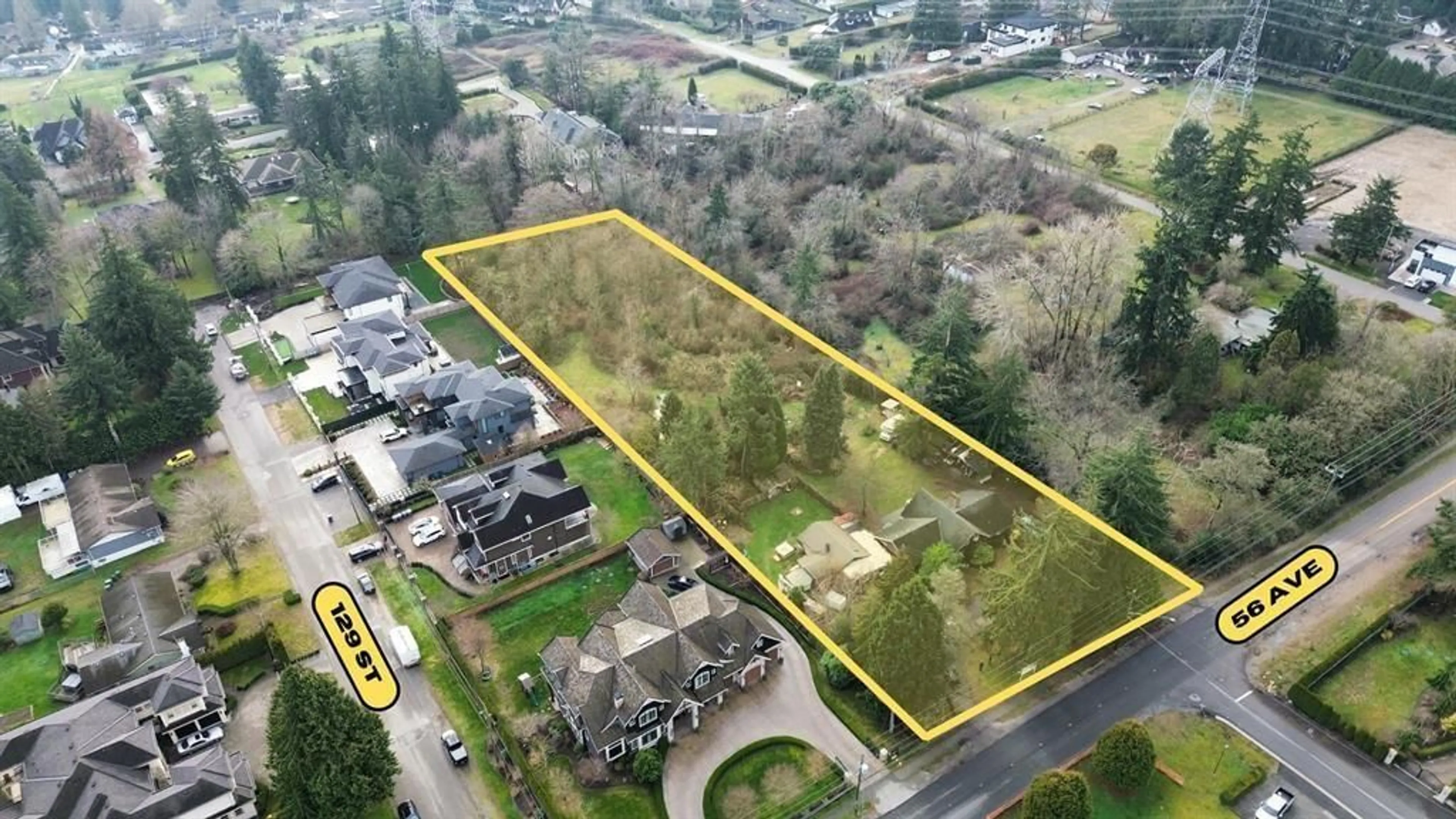 A pic from outside/outdoor area/front of a property/back of a property/a pic from drone, building for 12866 56 AVENUE, Surrey British Columbia V3X2Y9