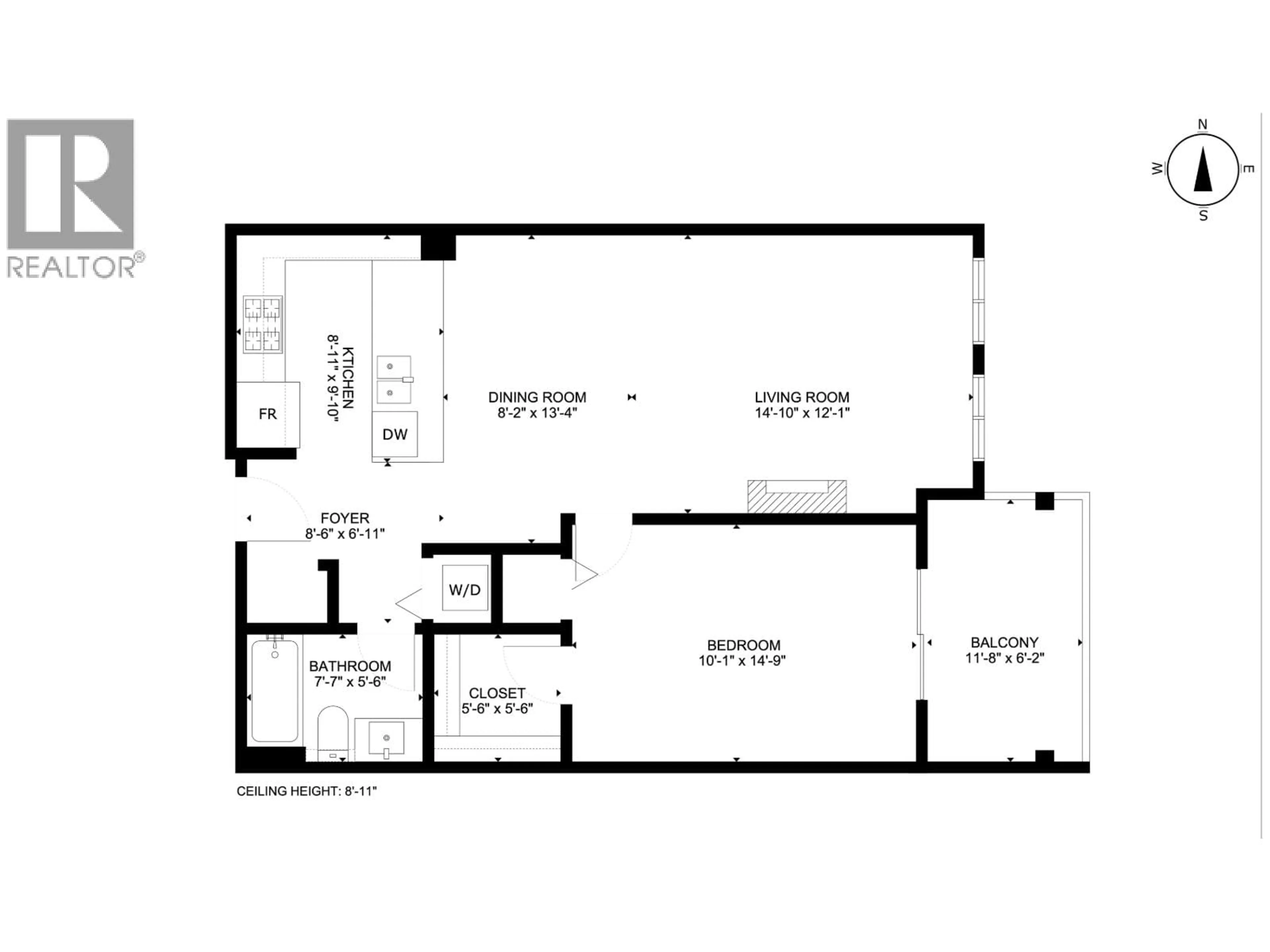 Floor plan for 217 - 101 MORRISSEY ROAD, Port Moody British Columbia V3H0E6