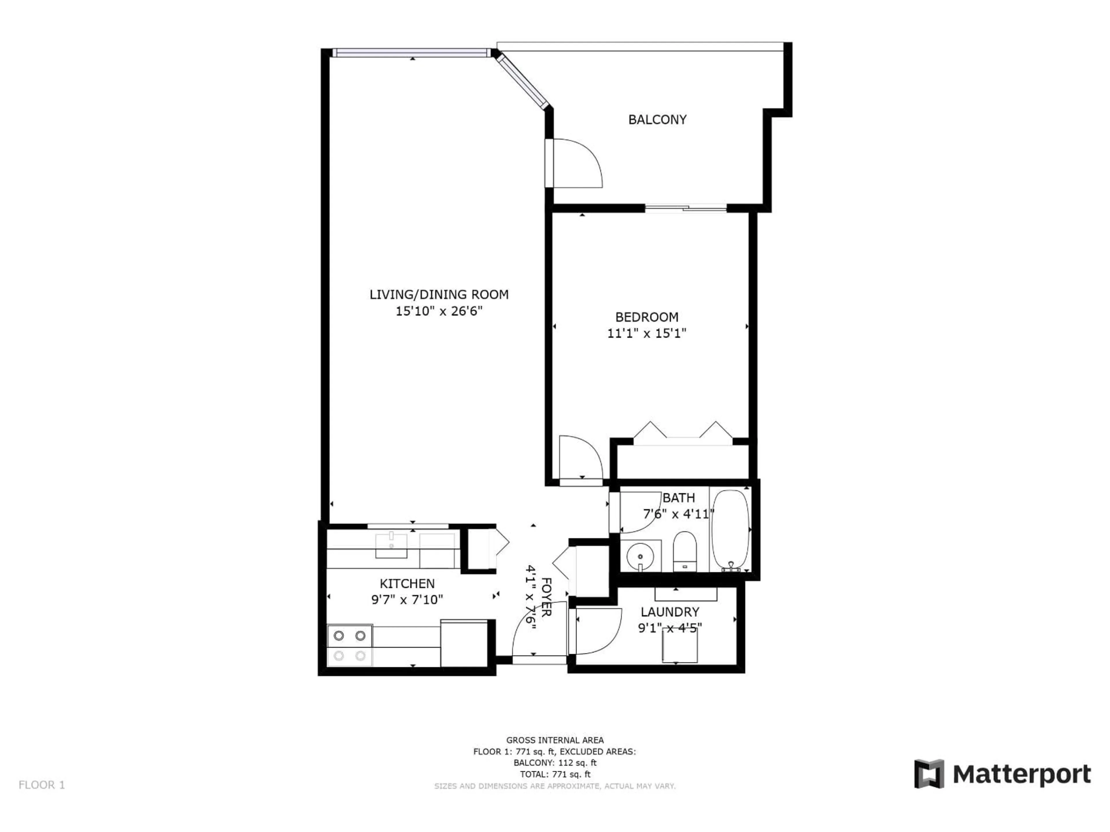 Floor plan for 113 - 9635 121 STREET, Surrey British Columbia V3V7L8