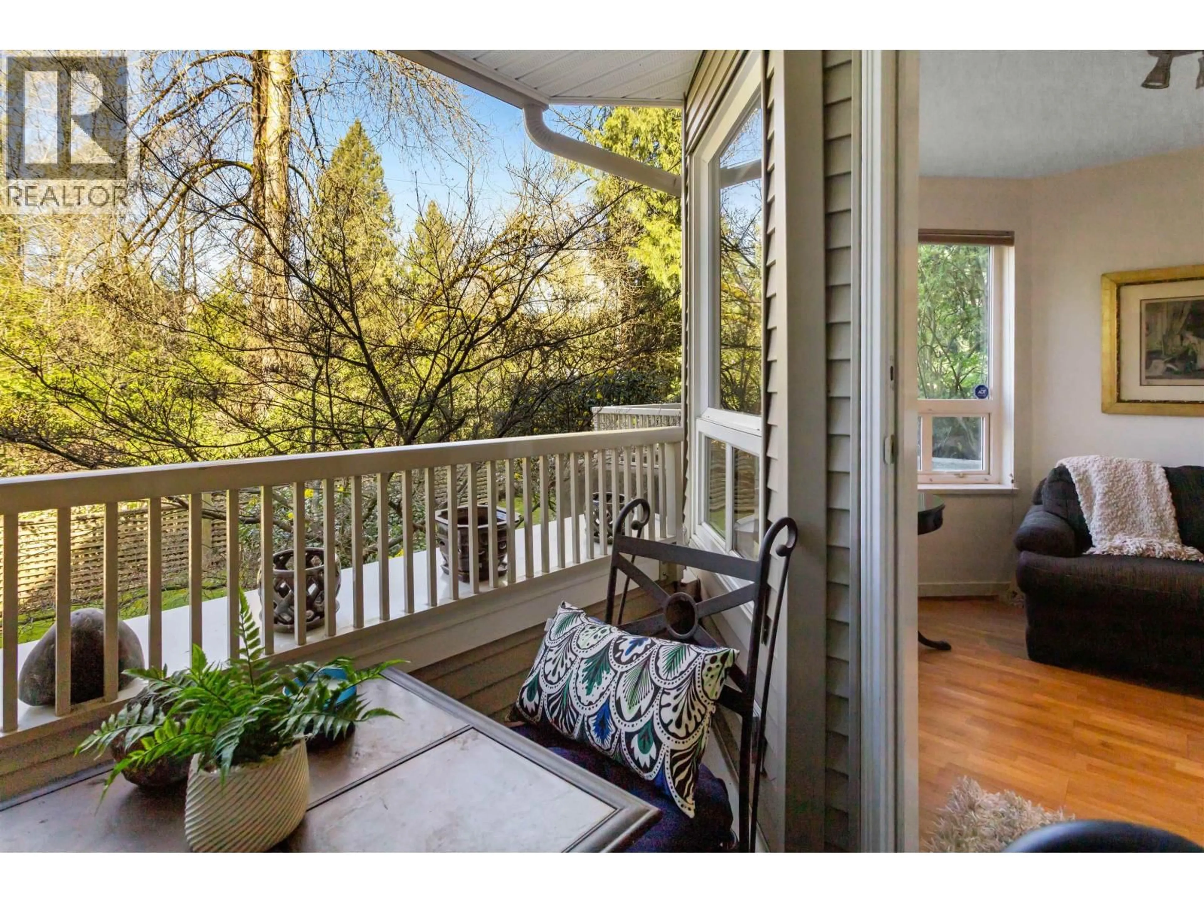 Patio, water/lake/river/ocean view for 210 - 7383 GRIFFITHS DRIVE, Burnaby British Columbia V5E4M8