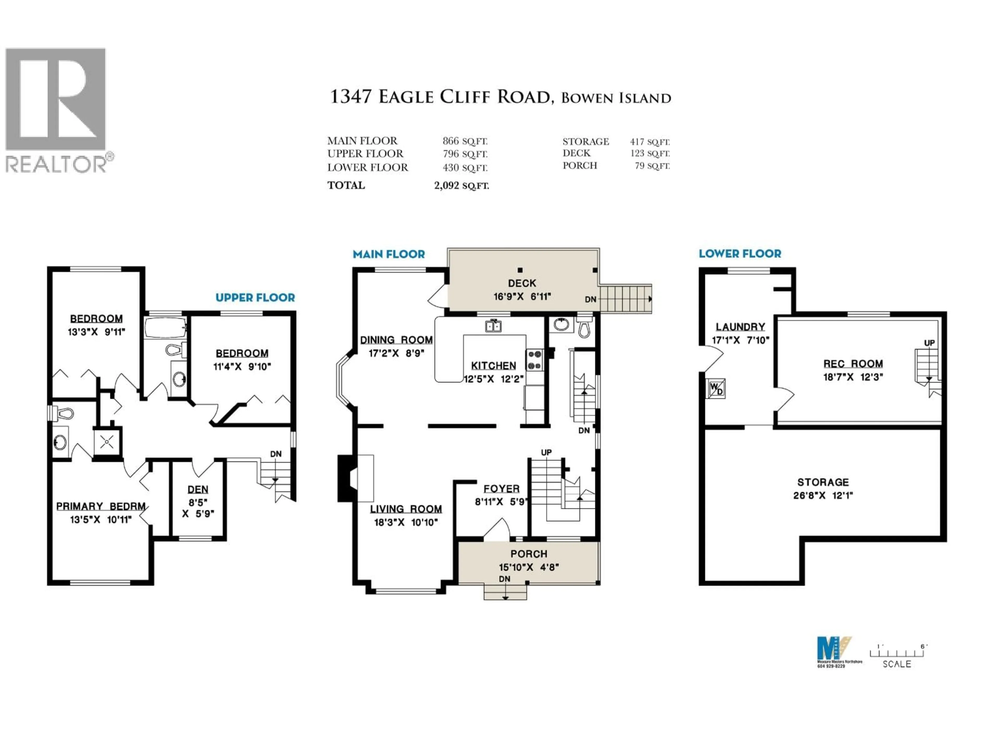 Floor plan for 1347 EAGLE CLIFF ROAD, Bowen Island British Columbia V0N1G1