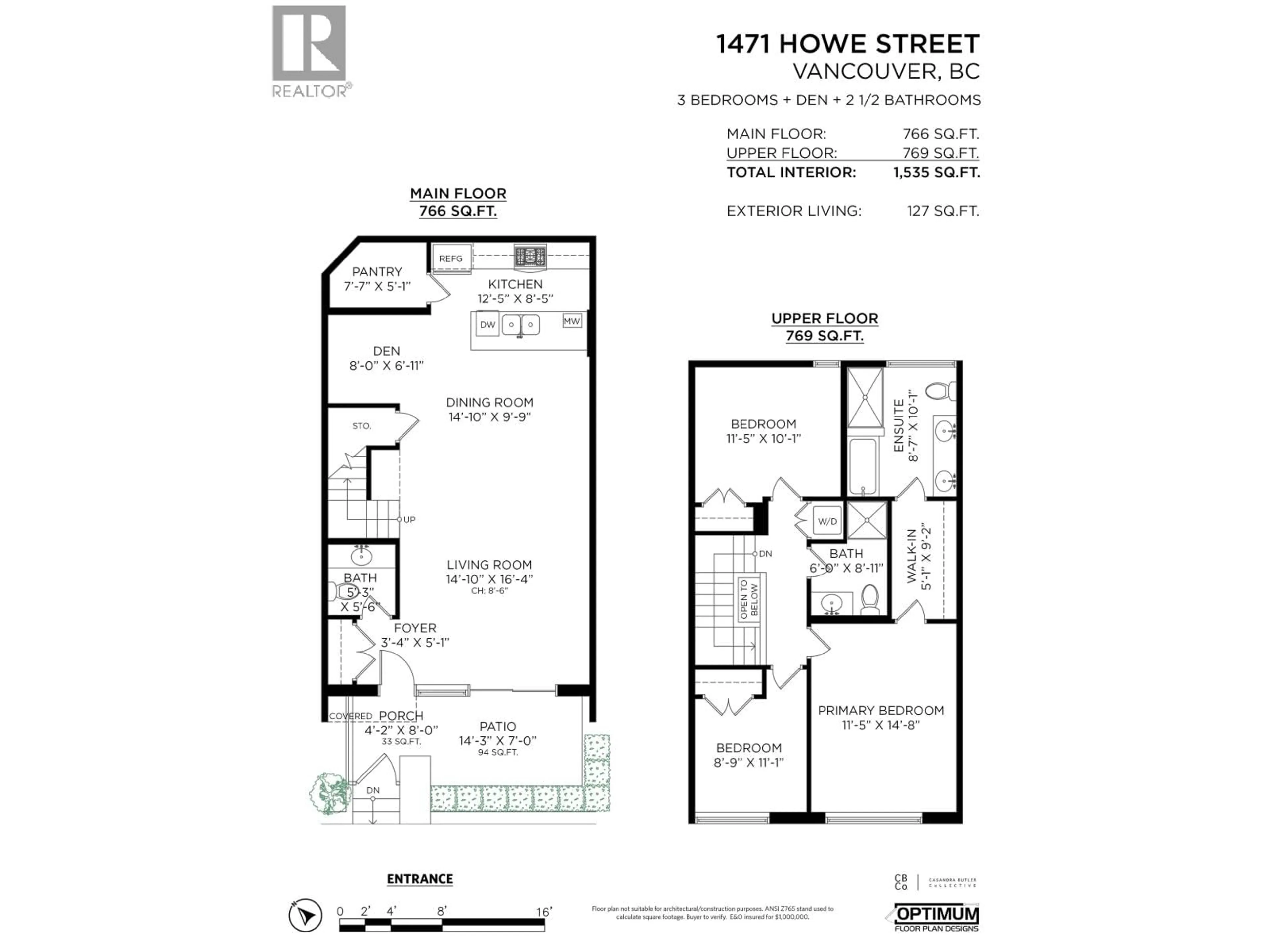 Floor plan for 1471 HOWE STREET, Vancouver British Columbia V6Z1C2