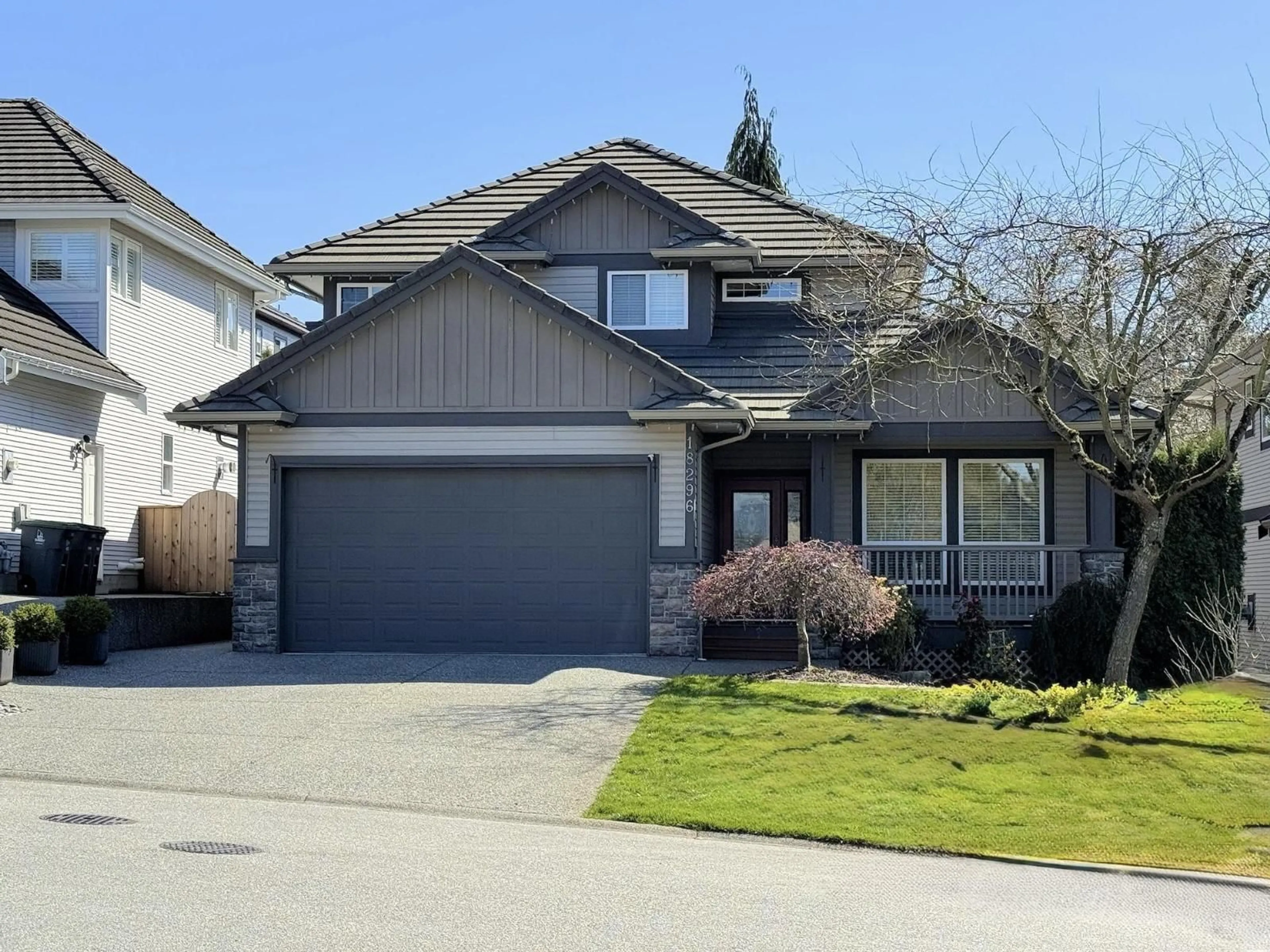 Home with vinyl exterior material, street for 18296 66 AVENUE, Surrey British Columbia V3S9A1