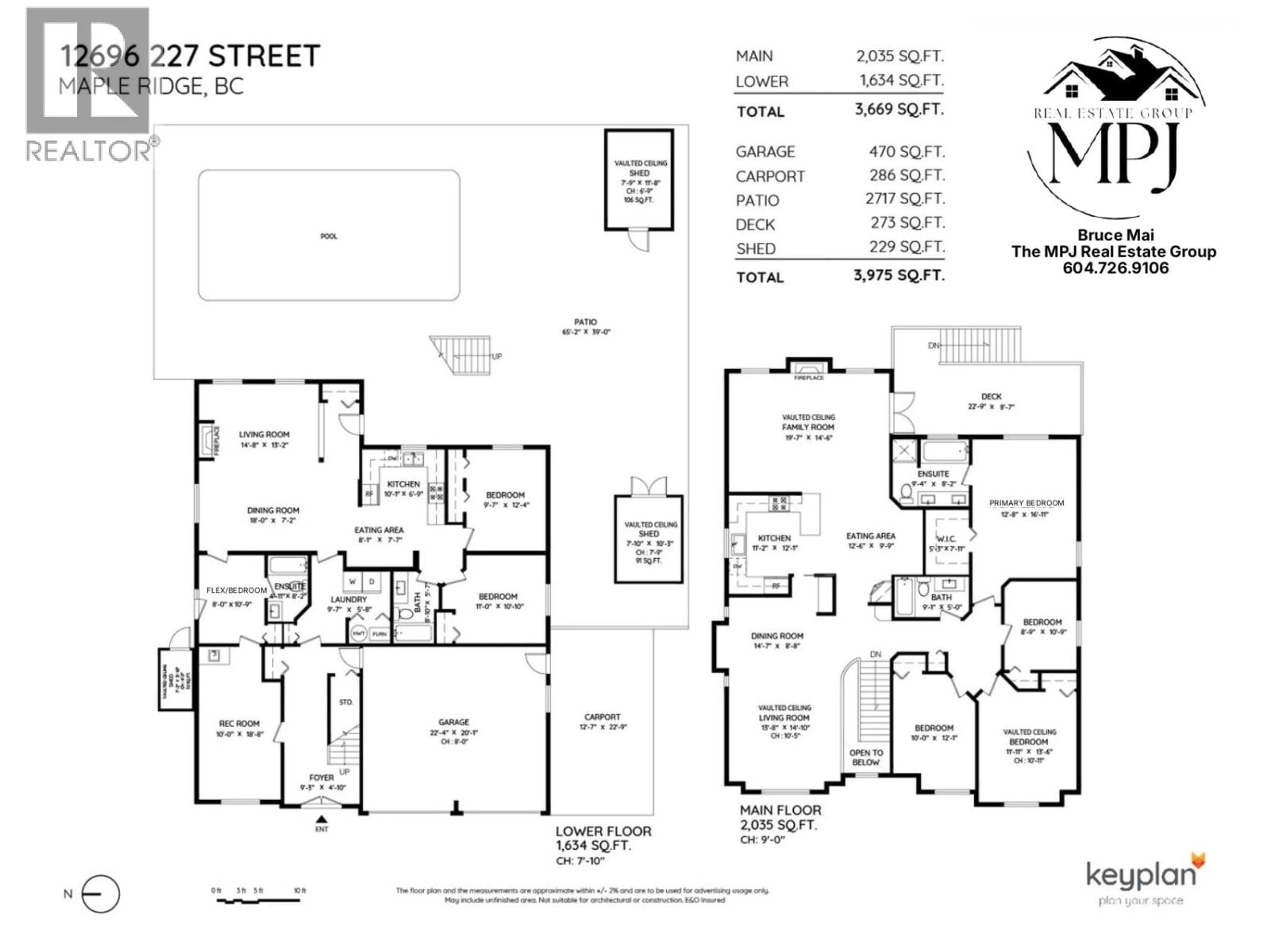 Floor plan for 12696 227TH STREET, Maple Ridge British Columbia V2R6K3