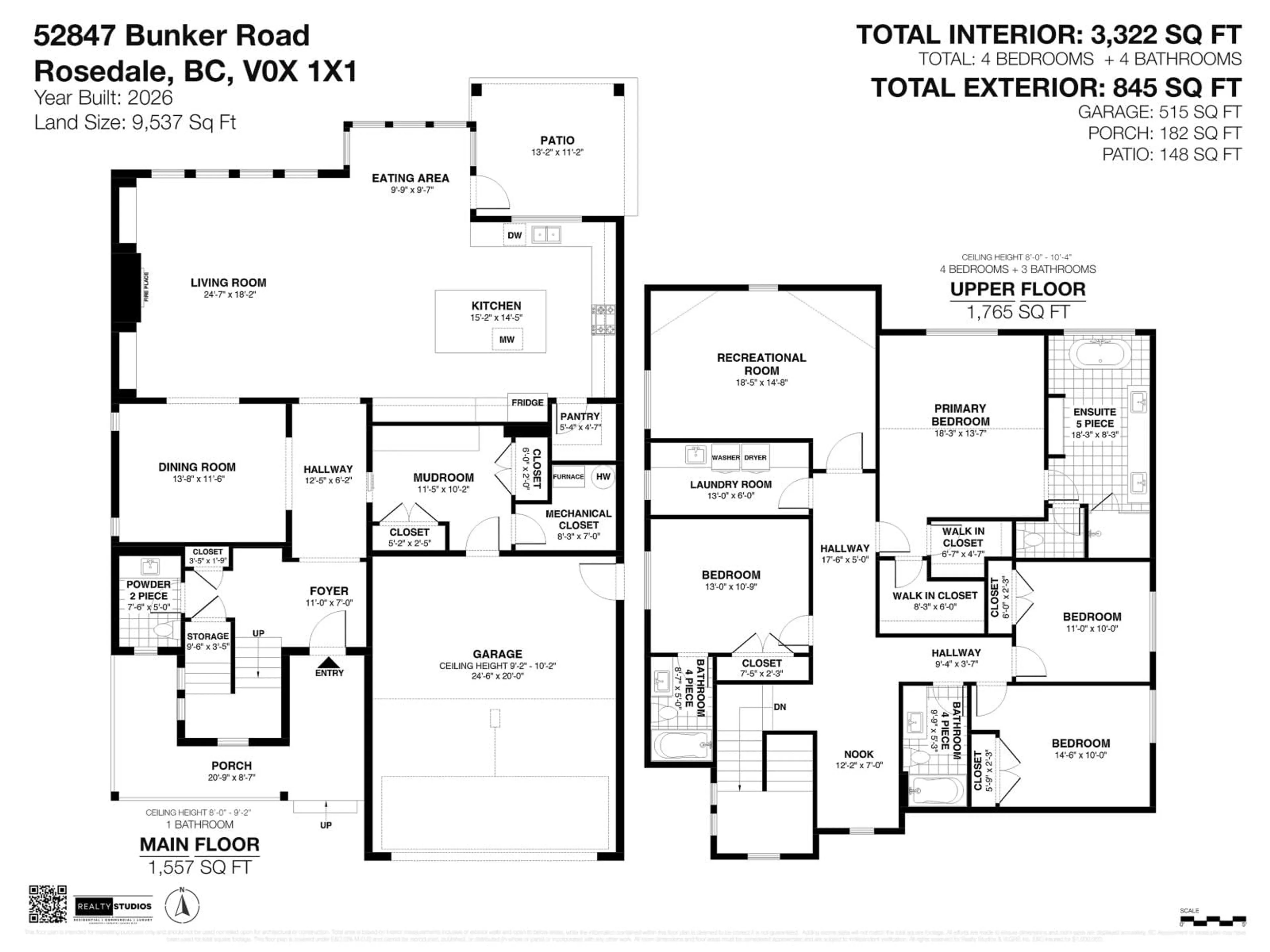Floor plan for 52847 BUNKER ROAD, Rosedale British Columbia V0X1X1