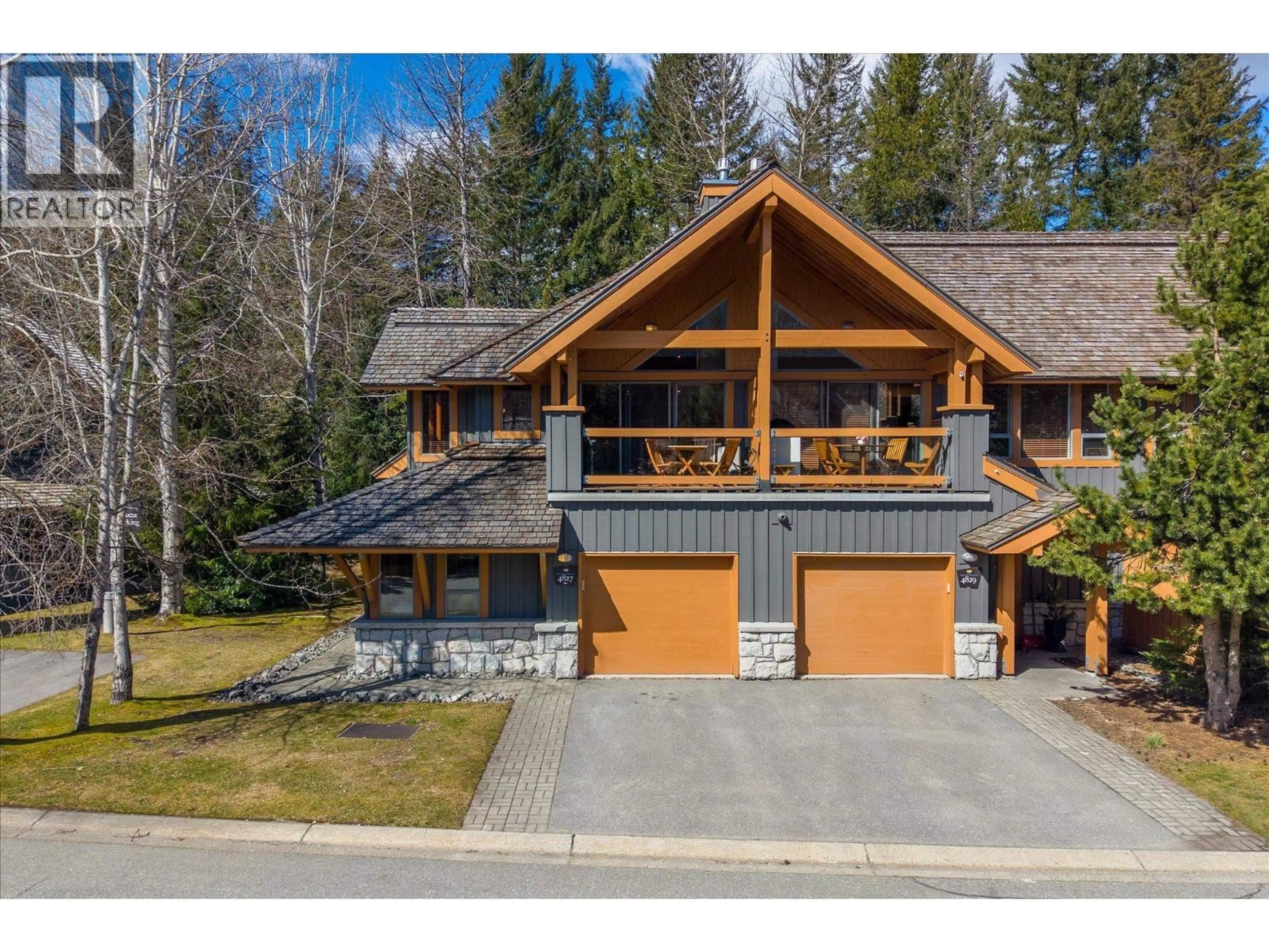 A pic from outside/outdoor area/front of a property/back of a property/a pic from drone, mountain view for 4827 CASABELLA CRESCENT, Whistler British Columbia V8E0Z4