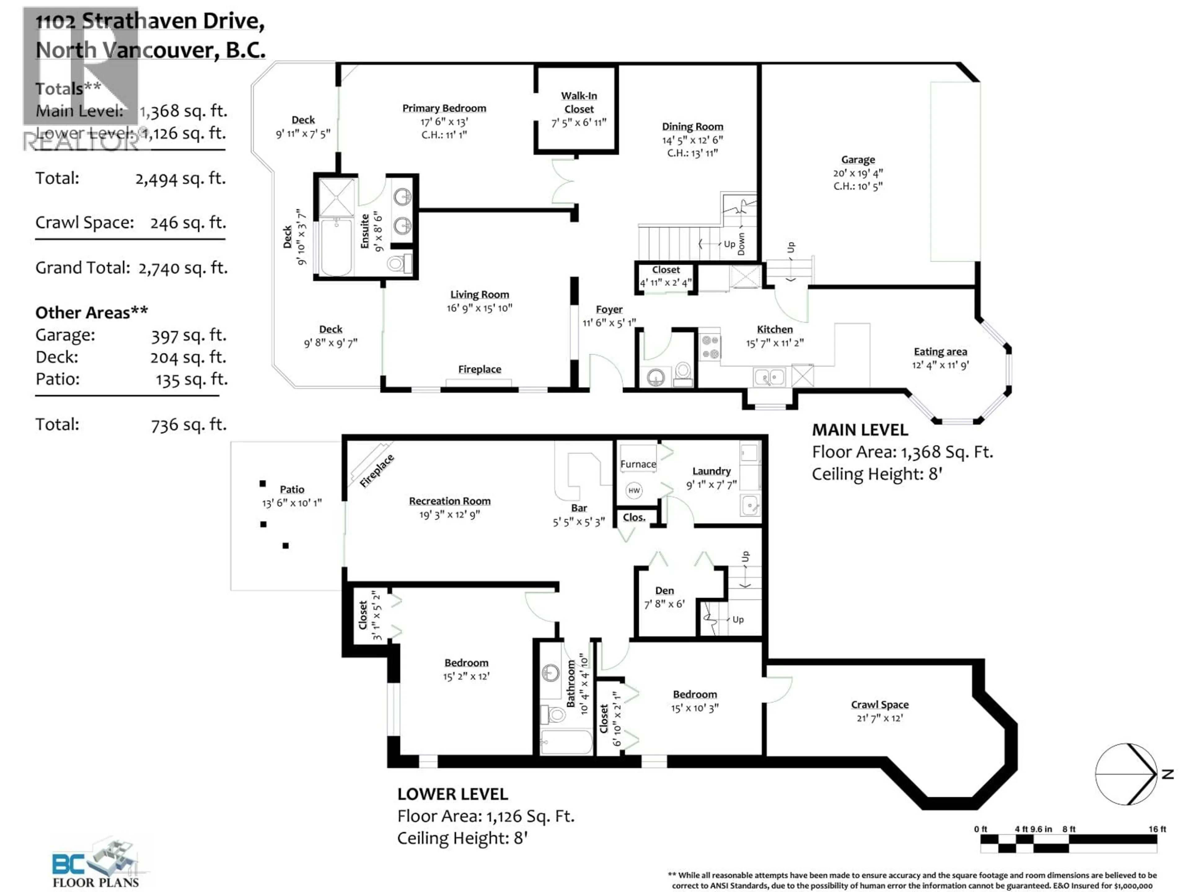 Floor plan for 1102 STRATHAVEN DRIVE, North Vancouver British Columbia V7H2Z6