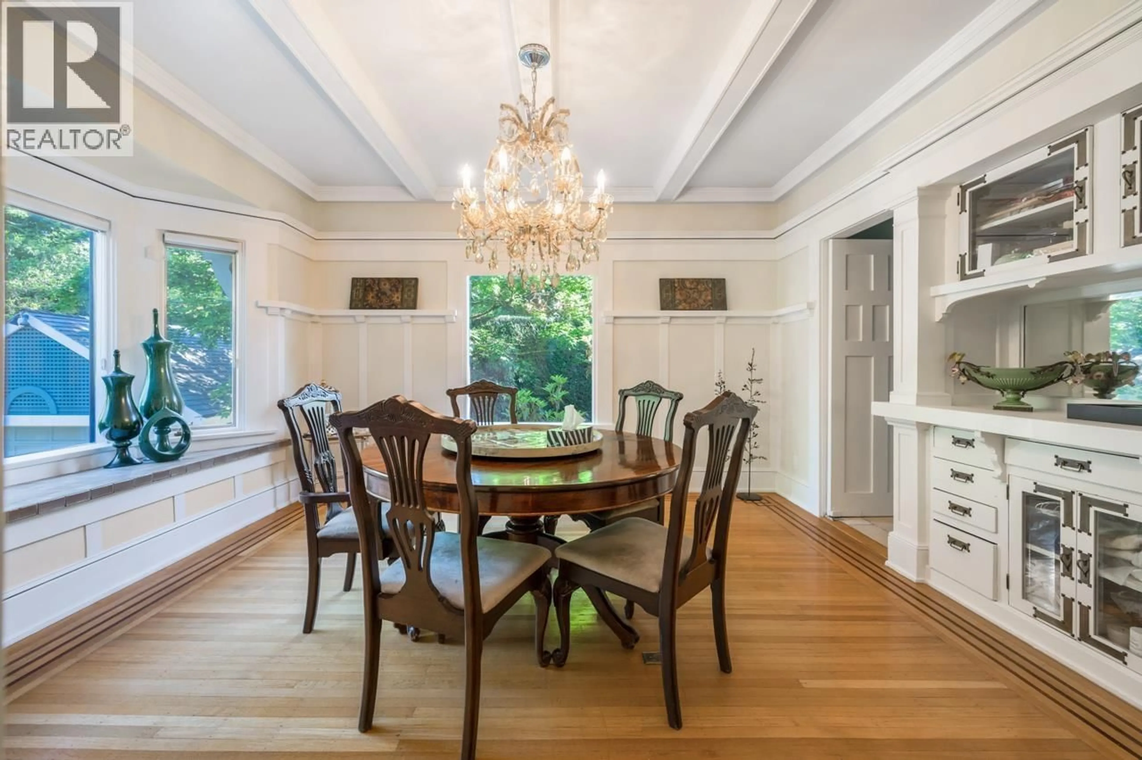 Dining room, wood/laminate floor for 3690 CARTIER STREET, Vancouver British Columbia V6H3C3