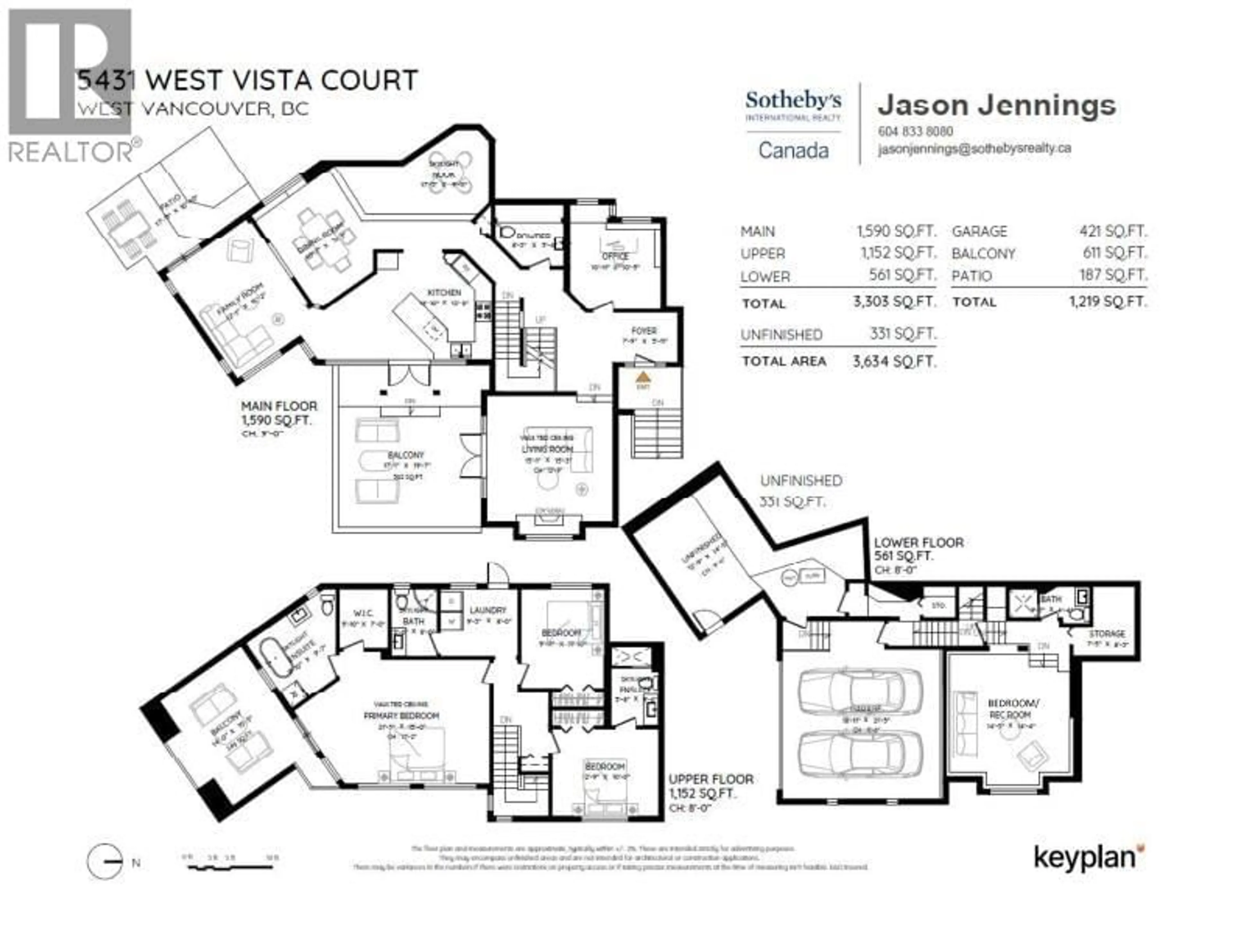 Floor plan for 5431 WEST VISTA COURT, West Vancouver British Columbia V7W3G8