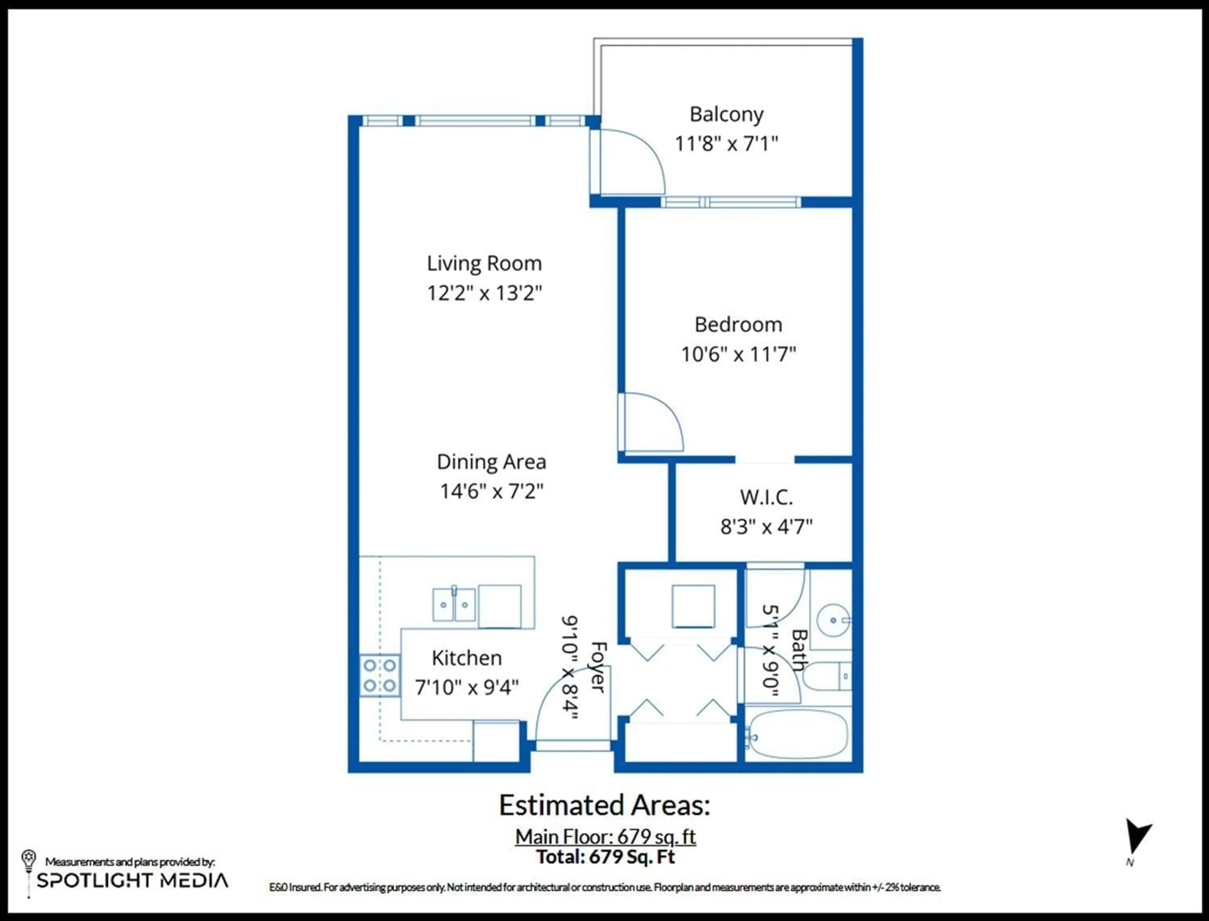 Floor plan for 412 - 33539 HOLLAND AVENUE, Abbotsford British Columbia V2S0C6