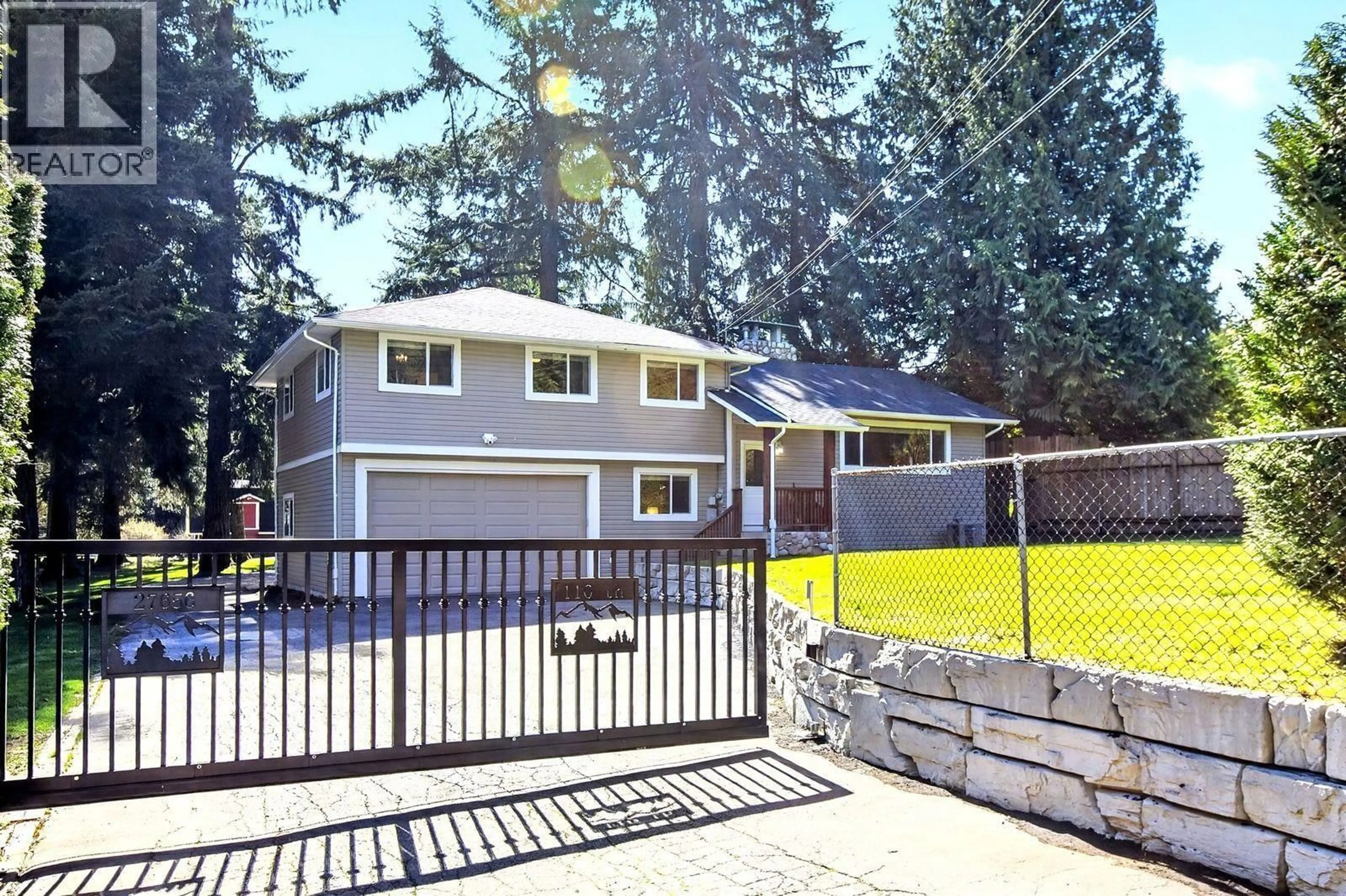 Home with vinyl exterior material, street for 27656 110 AVENUE, Maple Ridge British Columbia V2W1P6