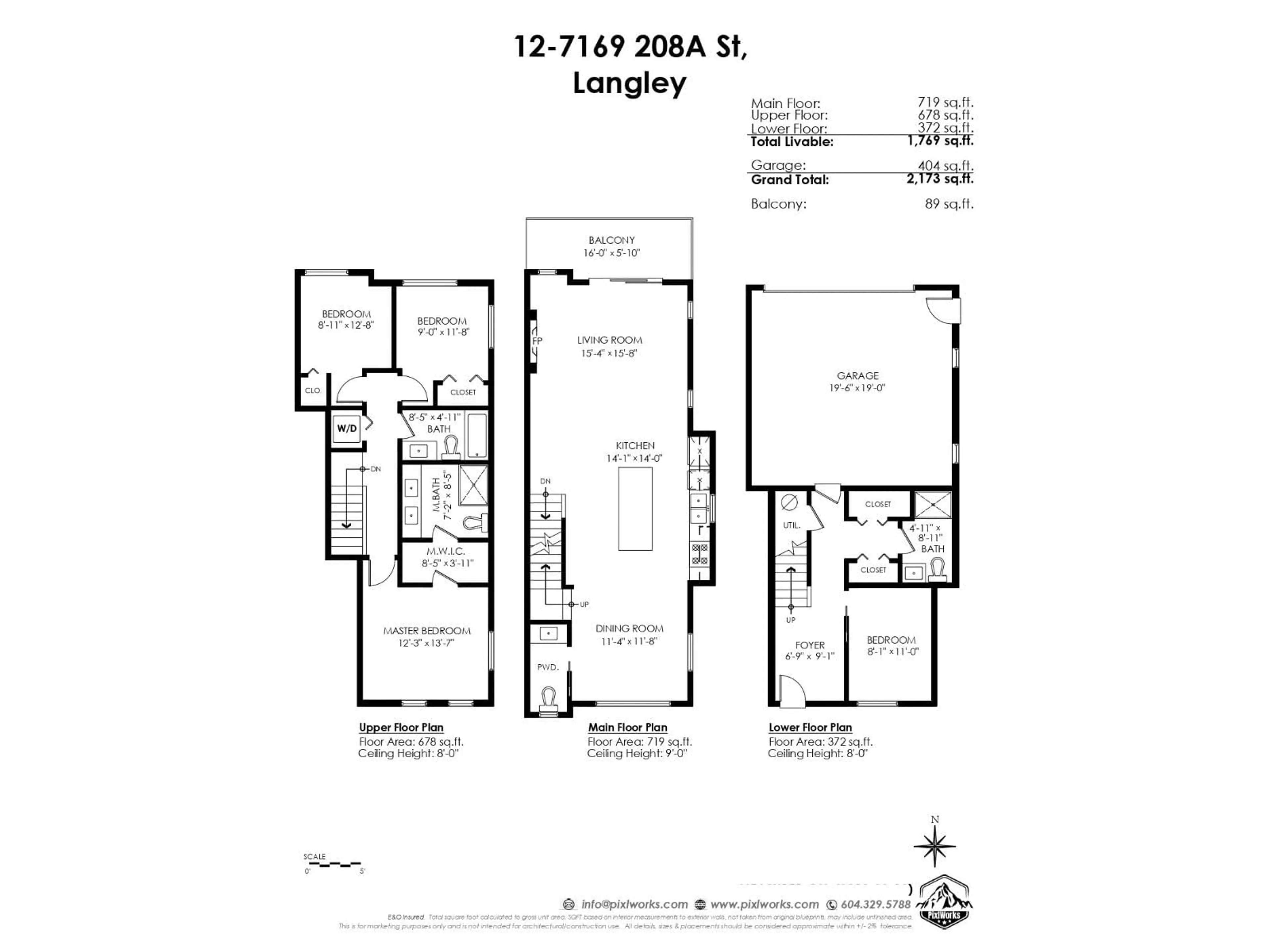 Floor plan for 12 - 7169 208A STREET, Langley British Columbia V2Y0X2