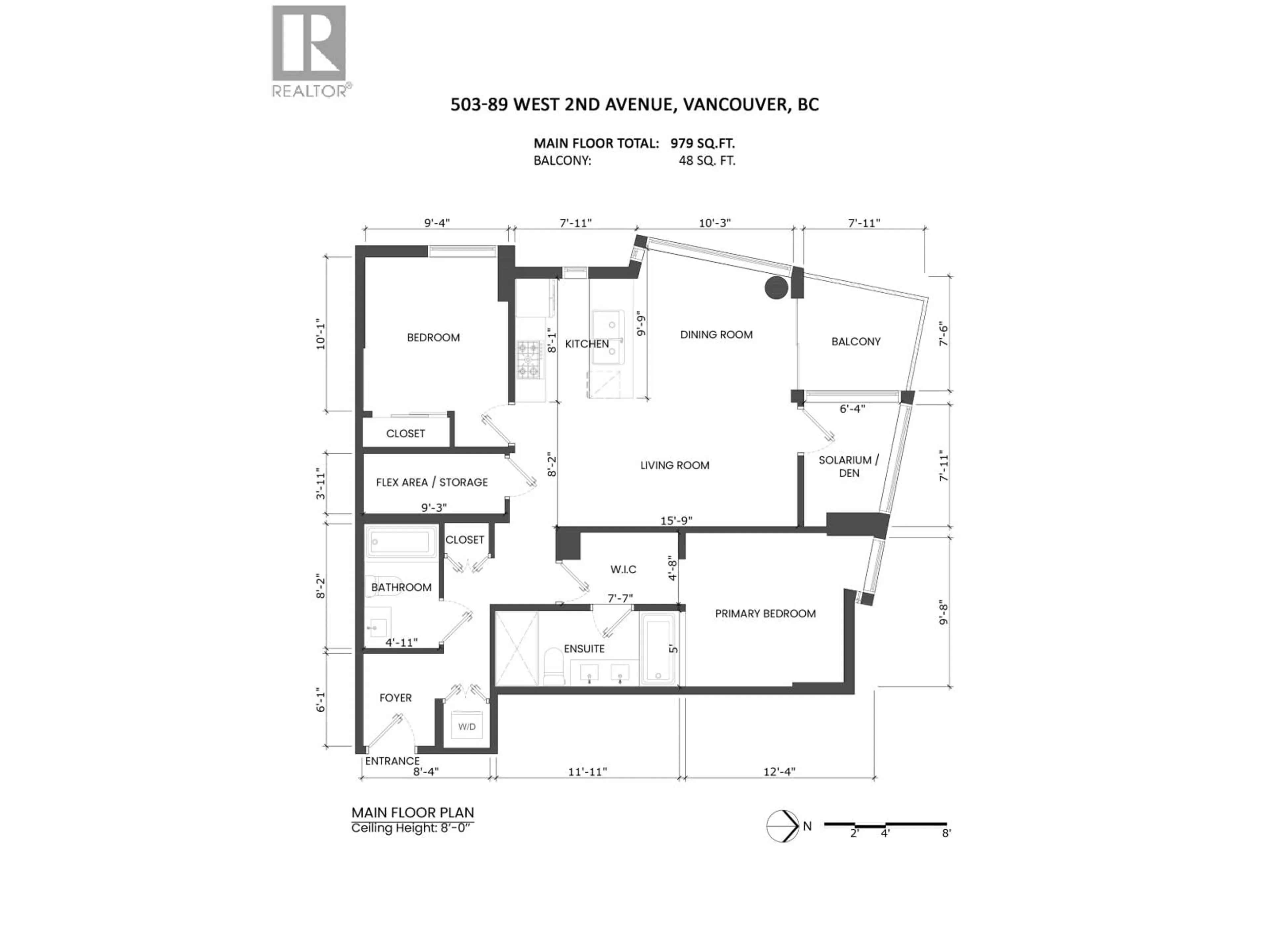 Floor plan for 503 - 89 2ND AVENUE, Vancouver British Columbia V5Y0G9