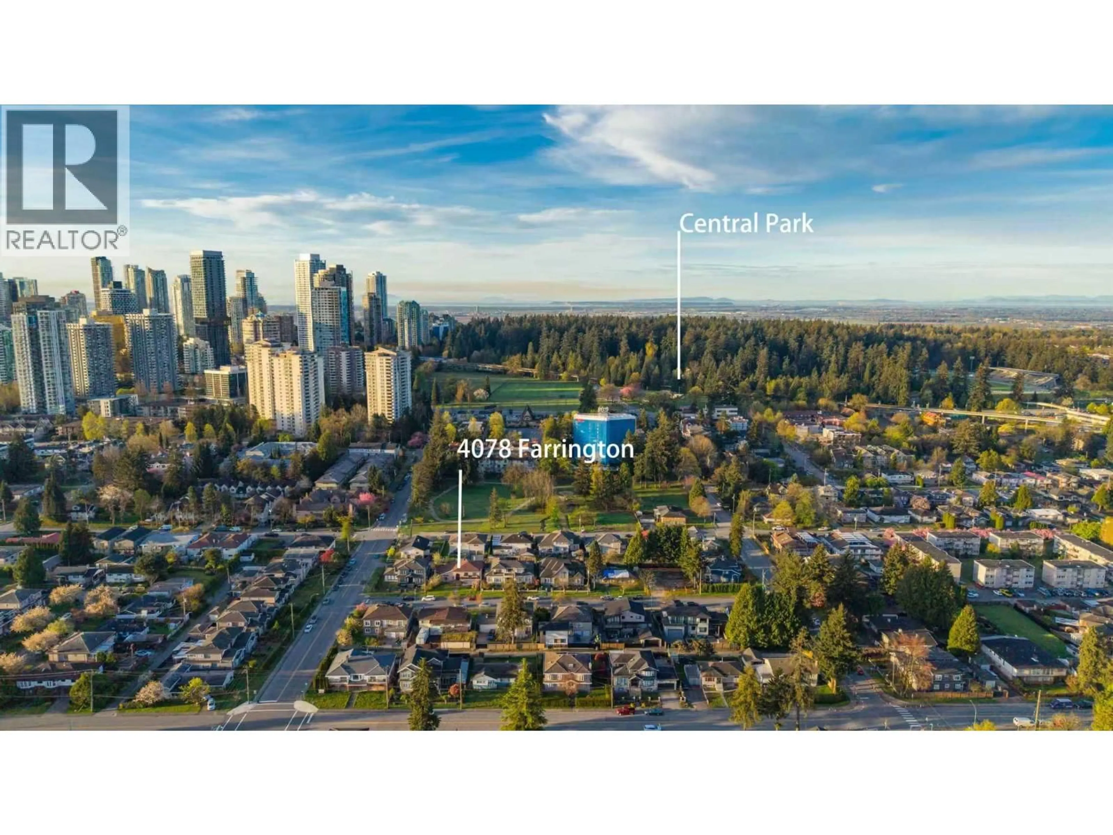 A pic from outside/outdoor area/front of a property/back of a property/a pic from drone, street for 4078 FARRINGTON STREET, Burnaby British Columbia V5H1C7