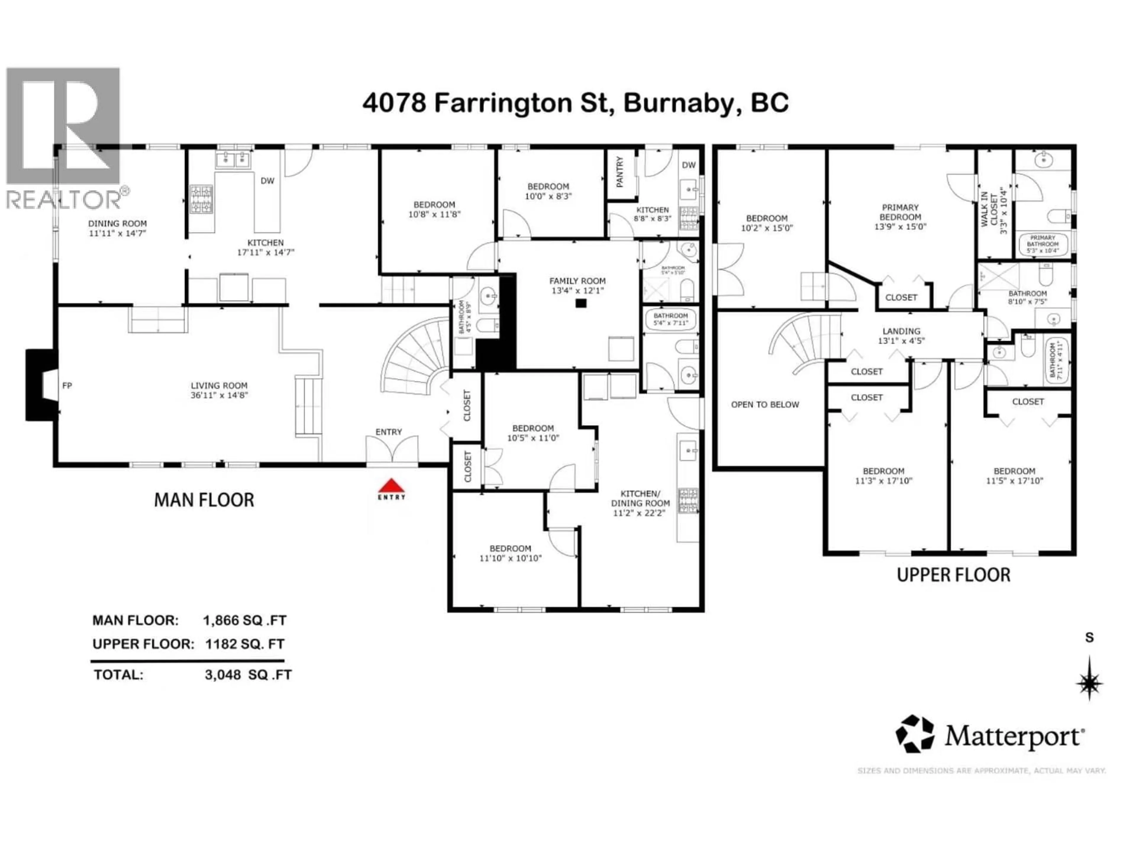 Floor plan for 4078 FARRINGTON STREET, Burnaby British Columbia V5H1C7