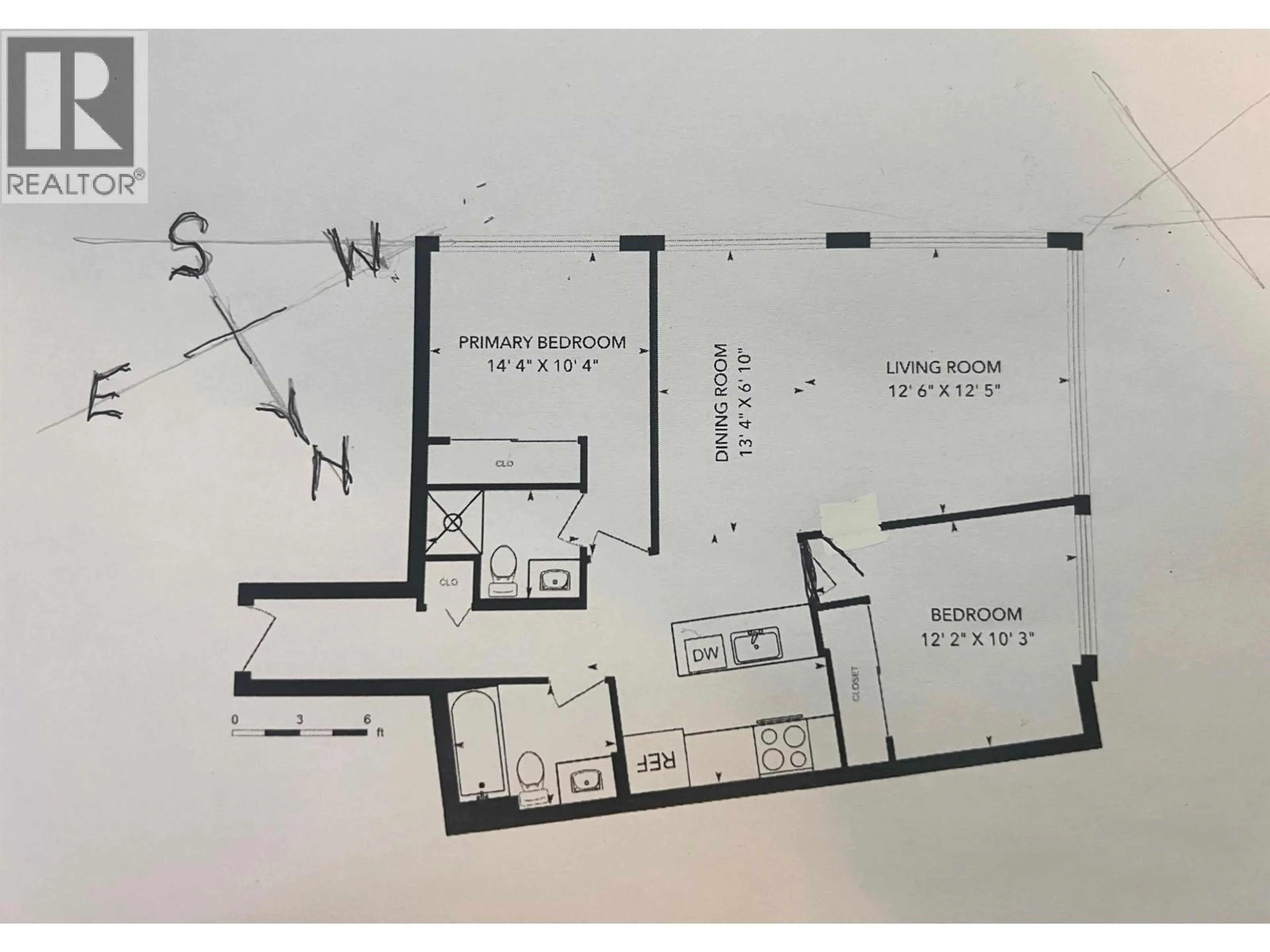 Floor plan for 607 - 989 NELSON STREET, Vancouver British Columbia V6Z2S1
