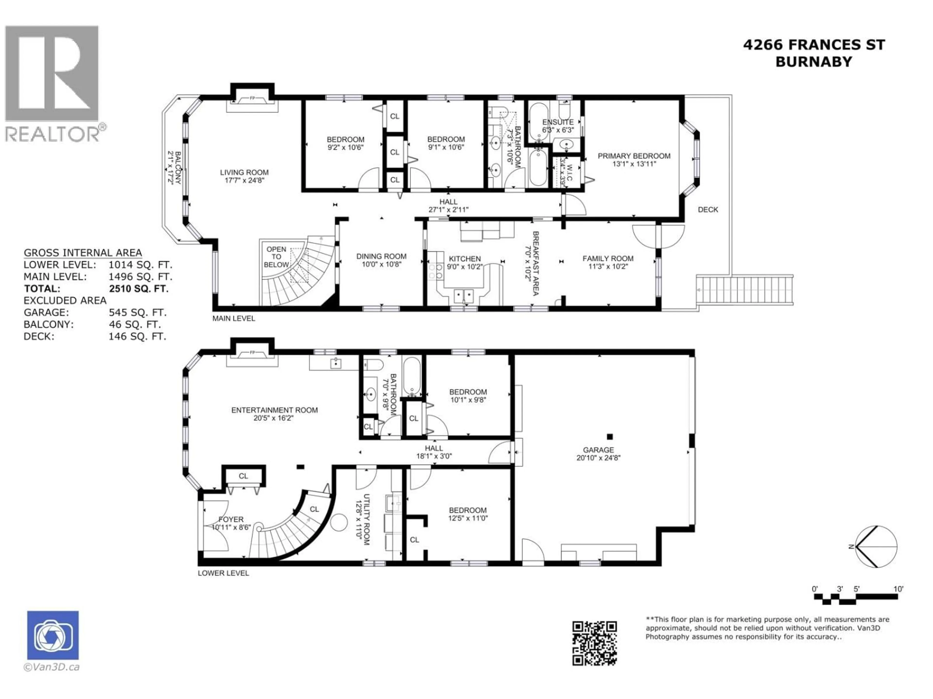 Floor plan for 4266 FRANCES STREET, Burnaby British Columbia V5C2R1