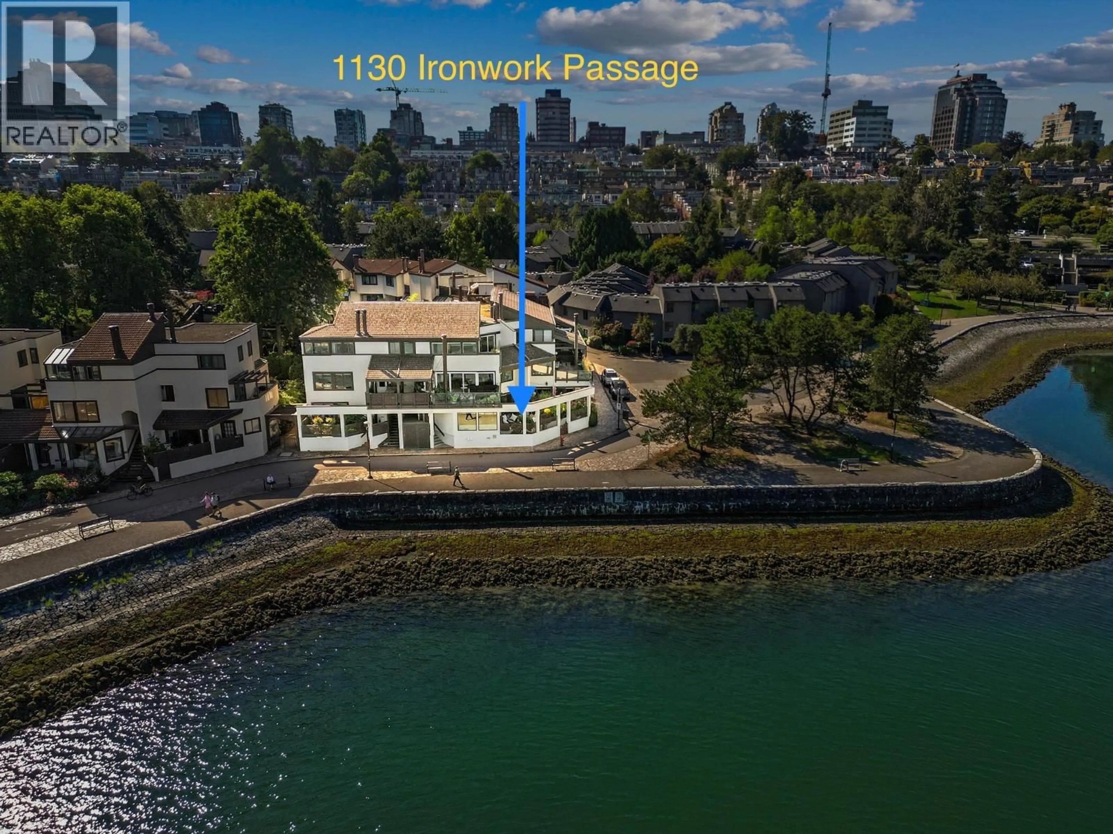 A pic from outside/outdoor area/front of a property/back of a property/a pic from drone, water/lake/river/ocean view for 1130 IRONWORK PASSAGE, Vancouver British Columbia V6H3P1