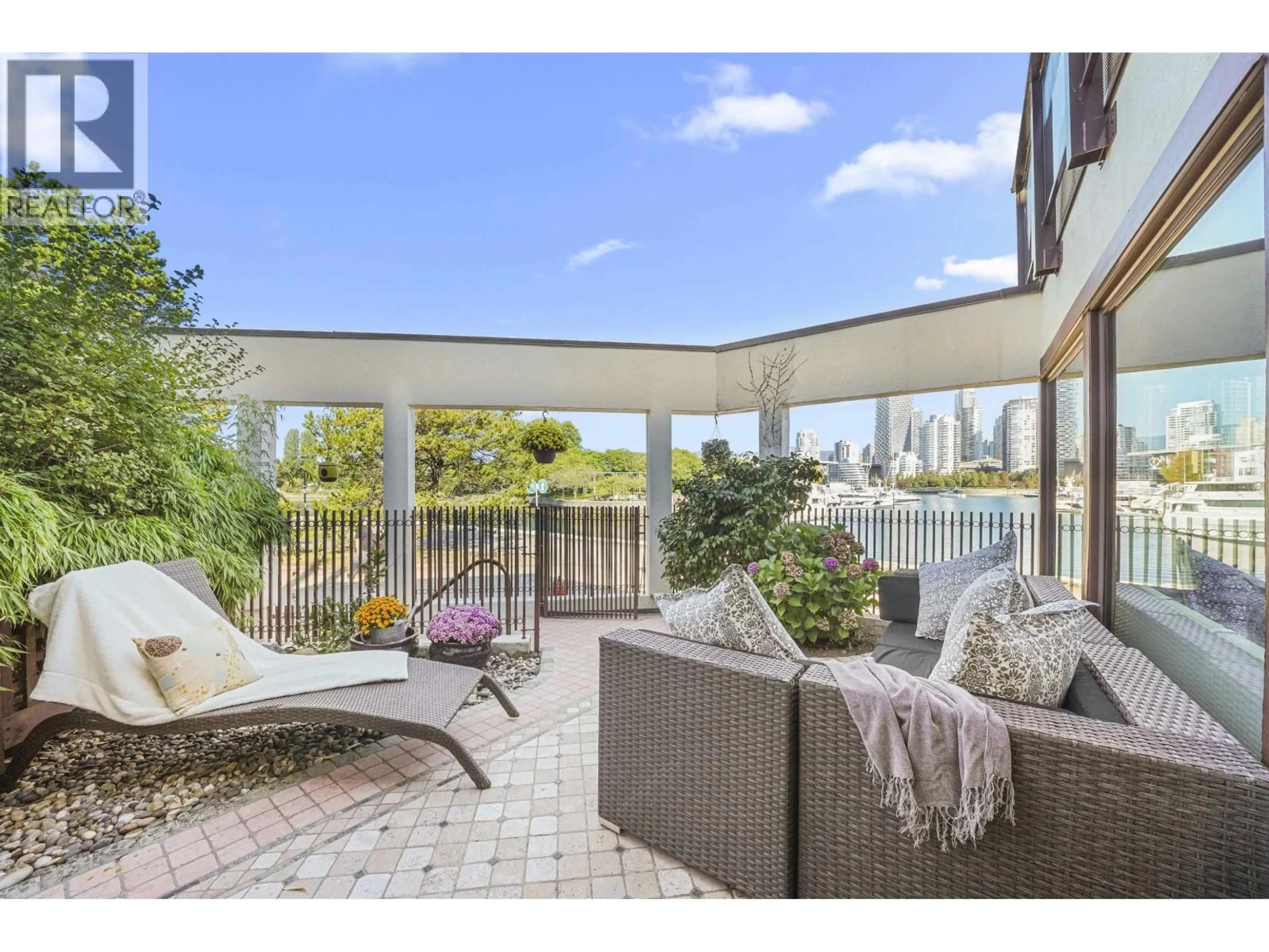 Patio, water/lake/river/ocean view for 1130 IRONWORK PASSAGE, Vancouver British Columbia V6H3P1