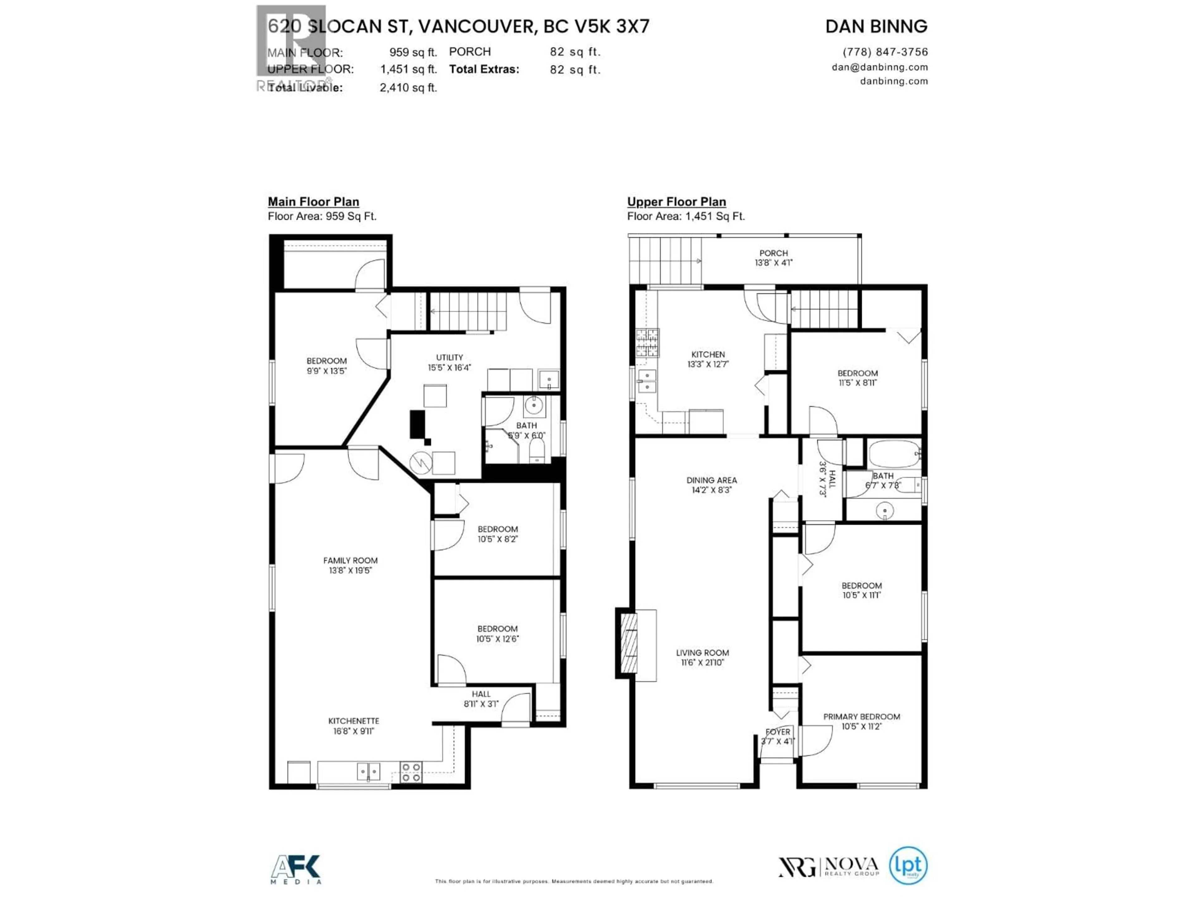 Floor plan for 620 SLOCAN STREET, Vancouver British Columbia V5K3X7
