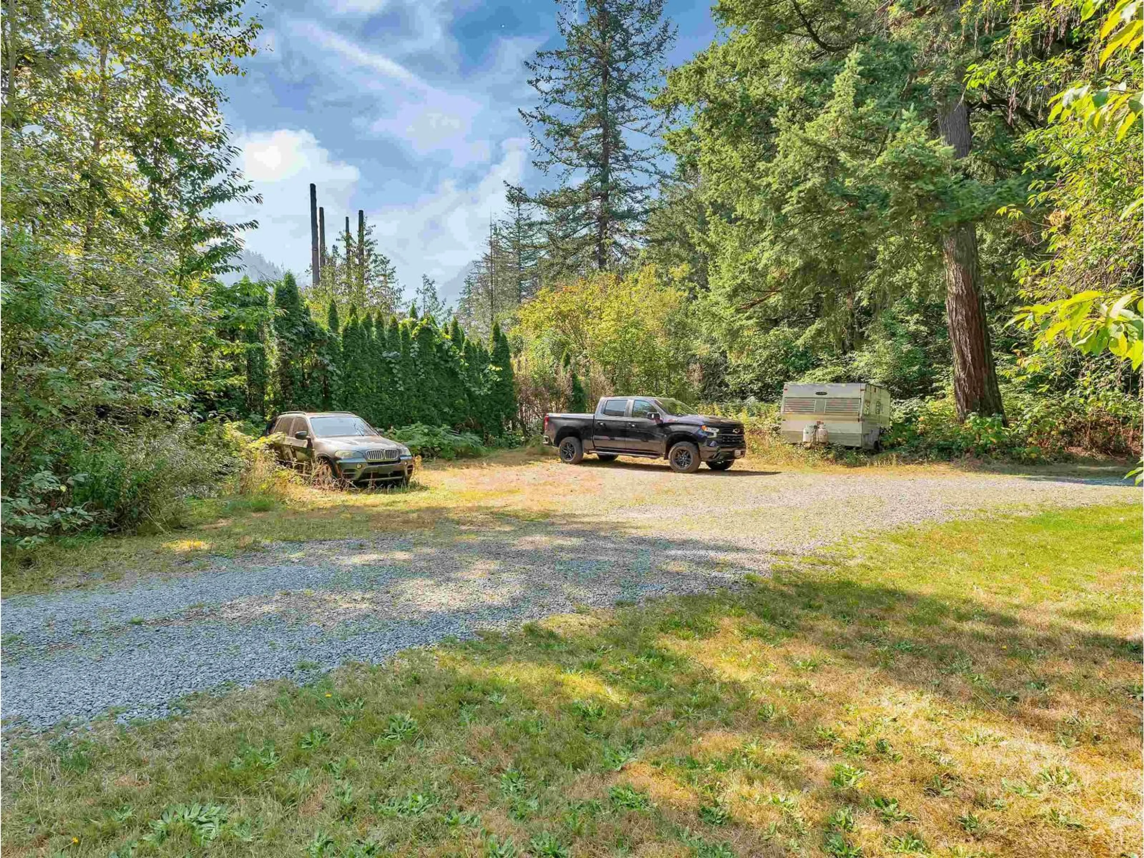 A pic from outside/outdoor area/front of a property/back of a property/a pic from drone, forest/trees view for 20107 BEACON ROAD, Hope British Columbia V0X1L0