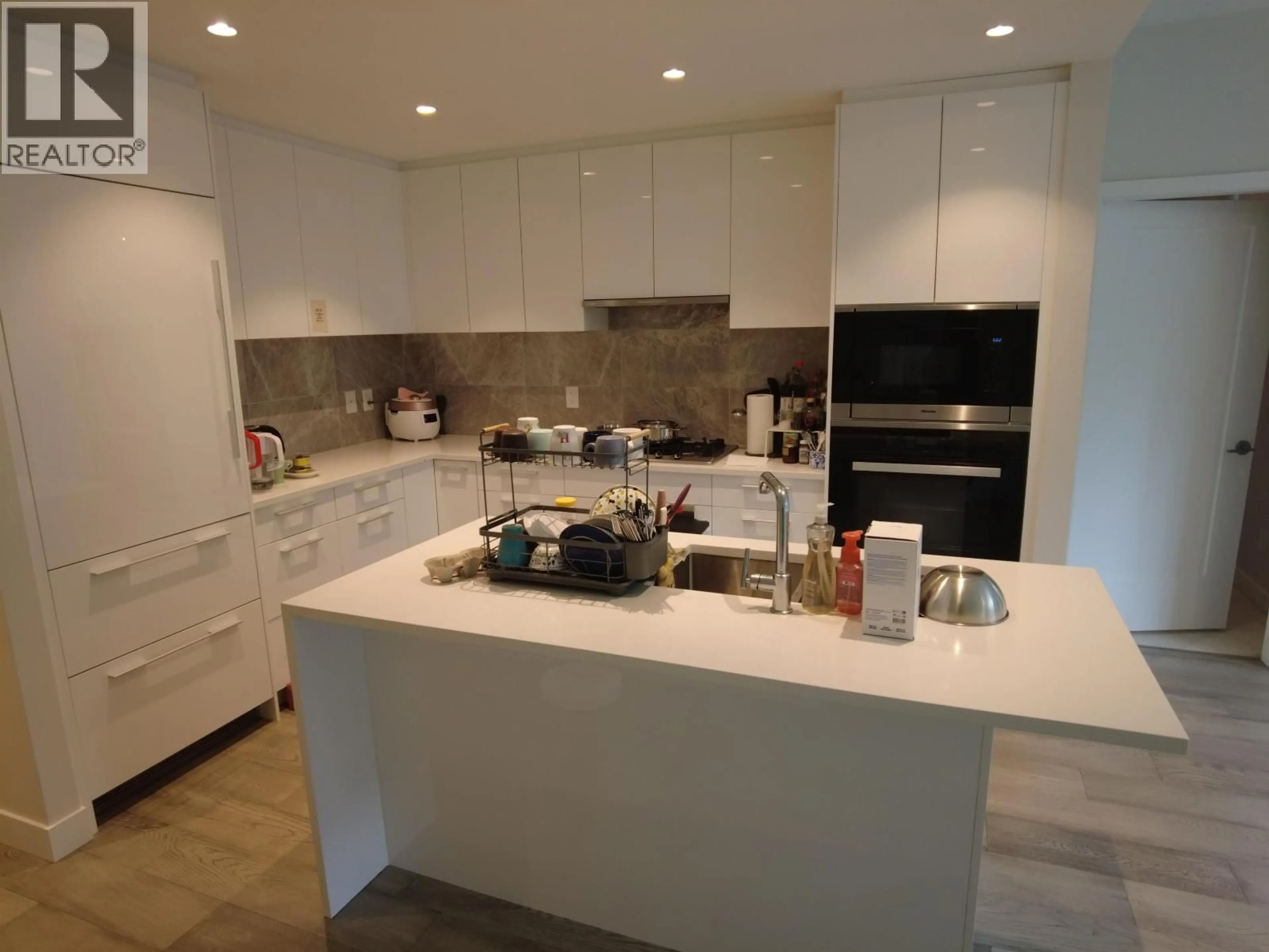 Contemporary kitchen, ceramic/tile floor for 1105 - 5608 BERTON AVENUE, Vancouver British Columbia V6S0M6