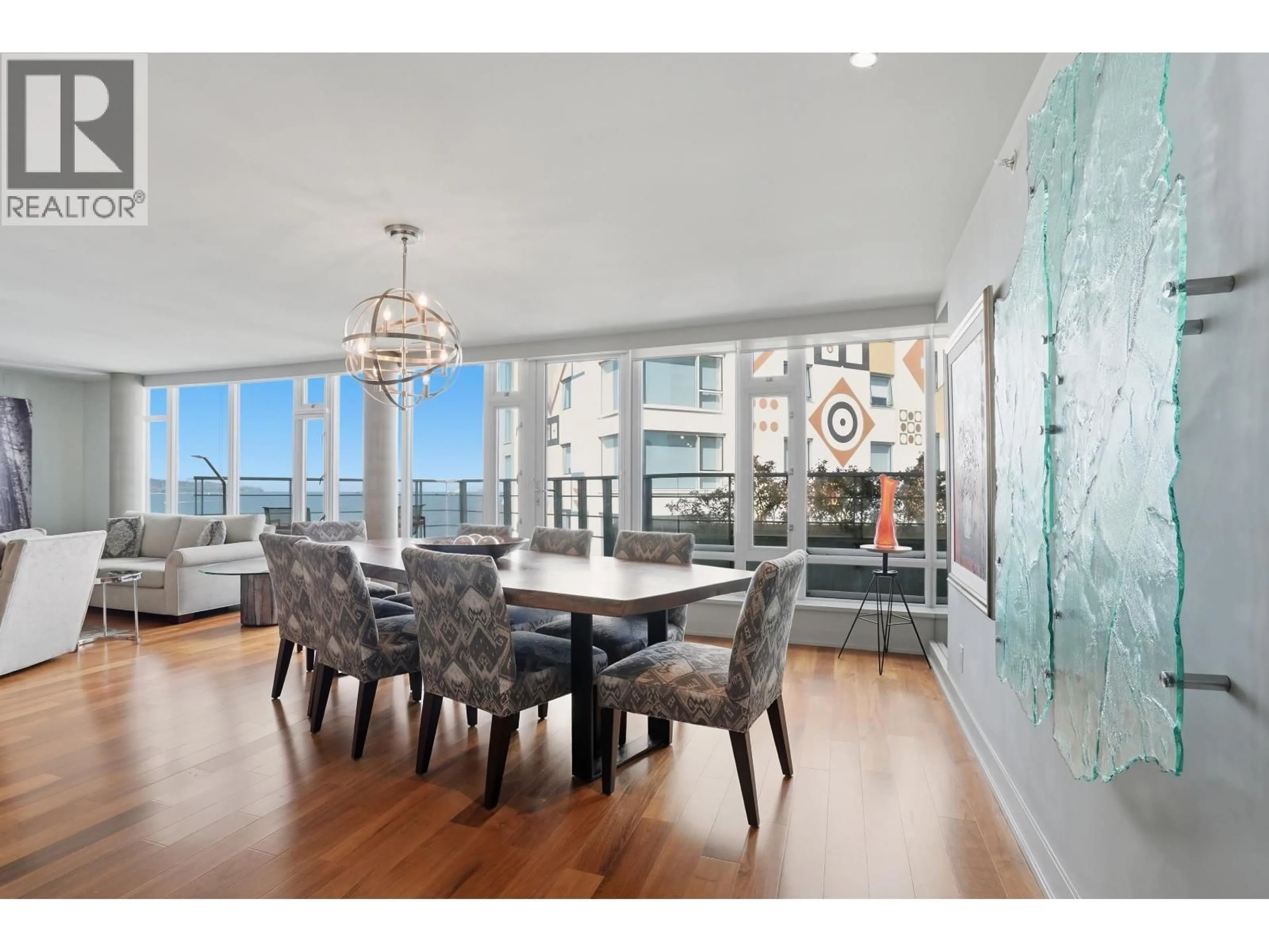 Dining room, wood/laminate floor for 701 - 1762 DAVIE STREET, Vancouver British Columbia V6G1W2