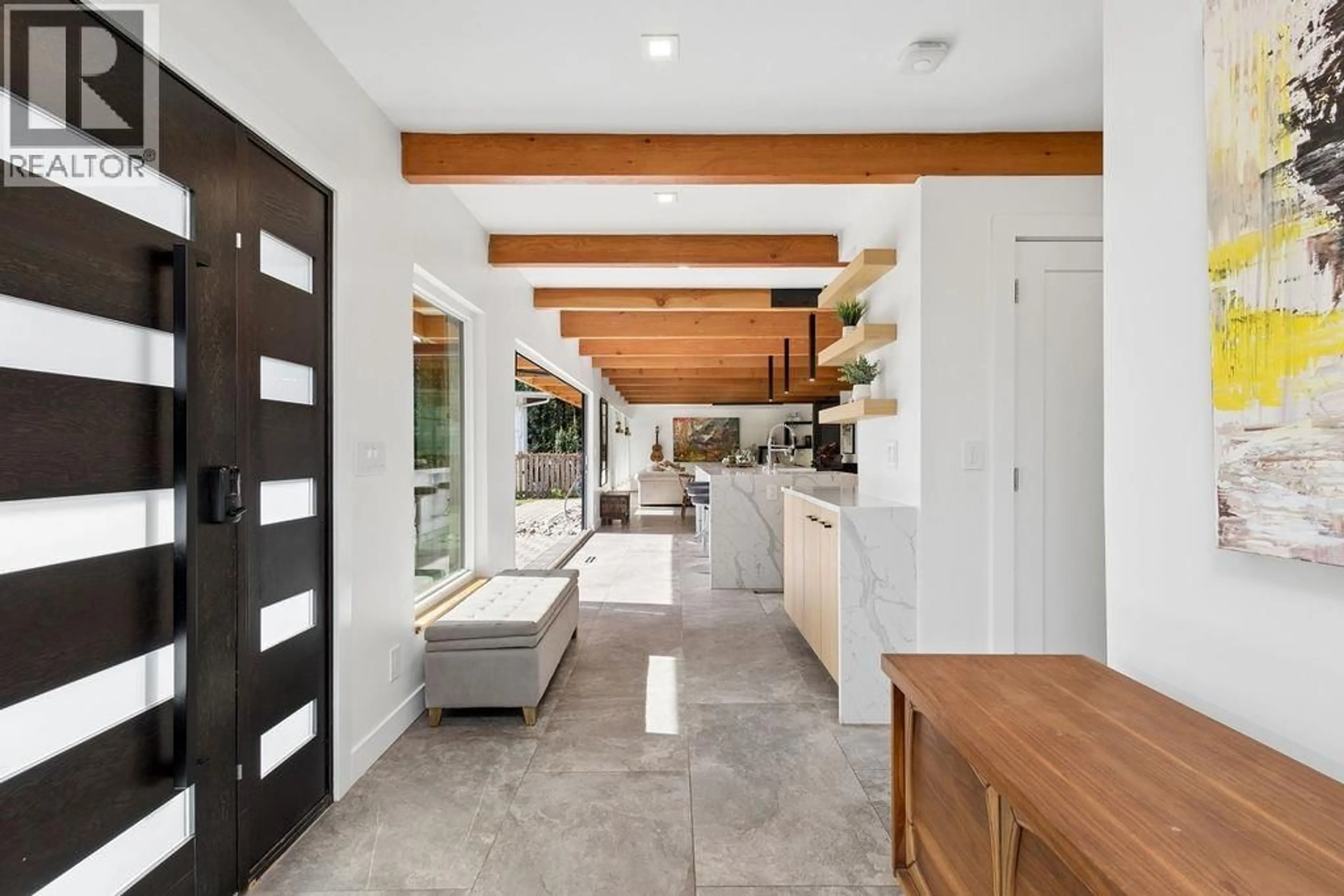 Contemporary kitchen, ceramic/tile floor for 589 ST GILES ROAD, West Vancouver British Columbia V7S1L7