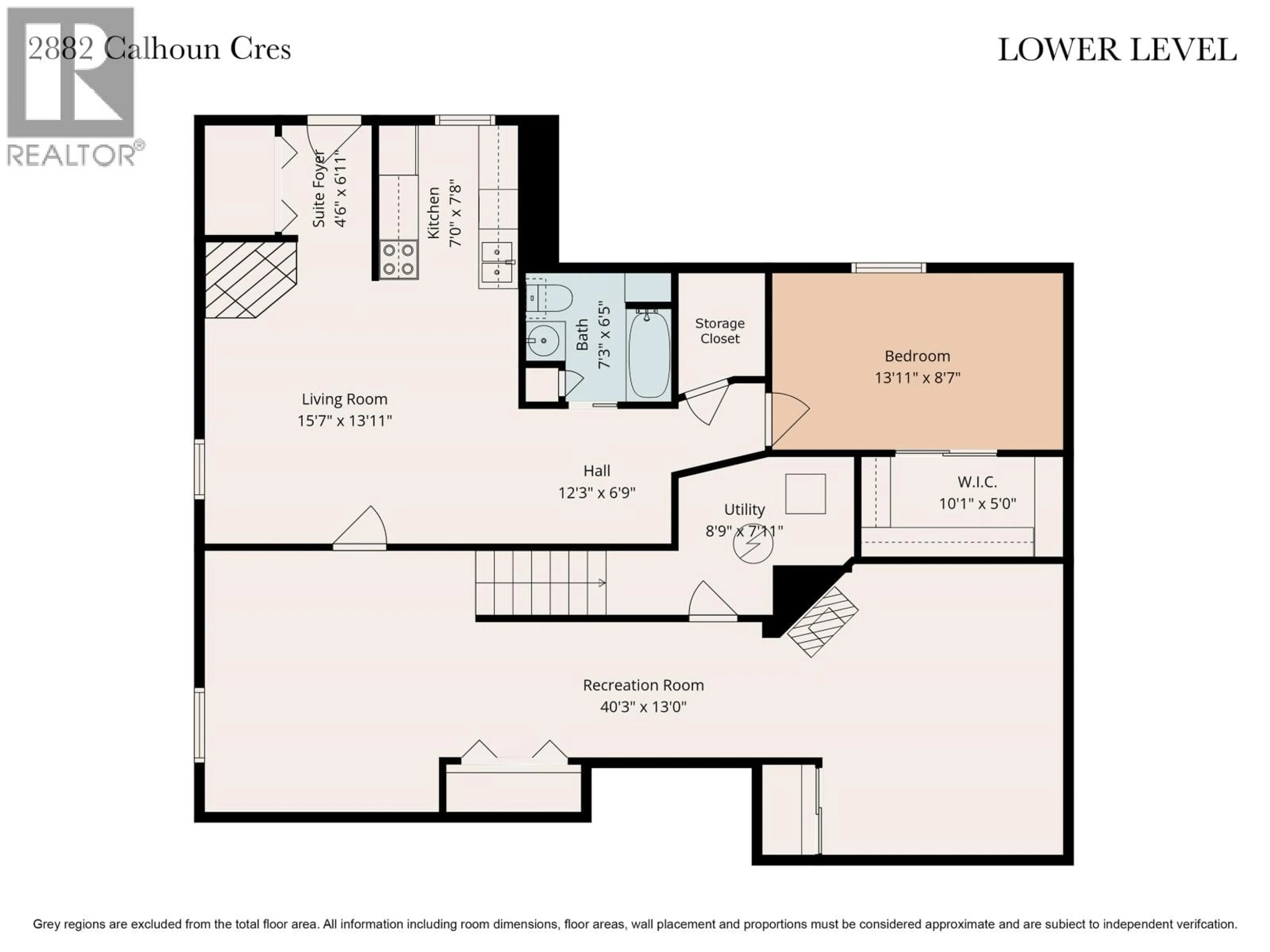 Floor plan for 2882 CALHOUN CRESCENT, Prince George British Columbia V2N5J9