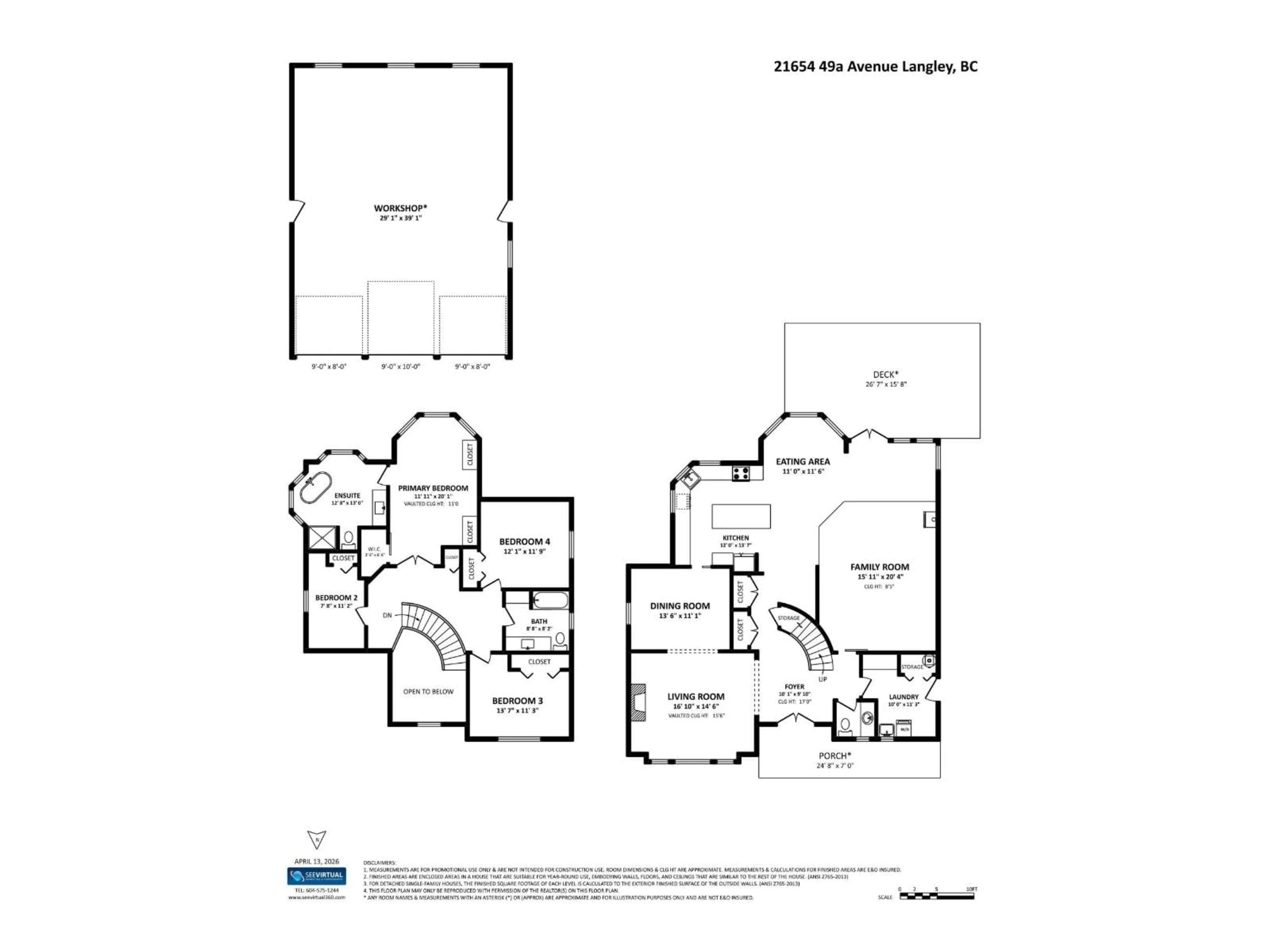Floor plan for 21654 49A AVENUE, Langley British Columbia V3A5Z3