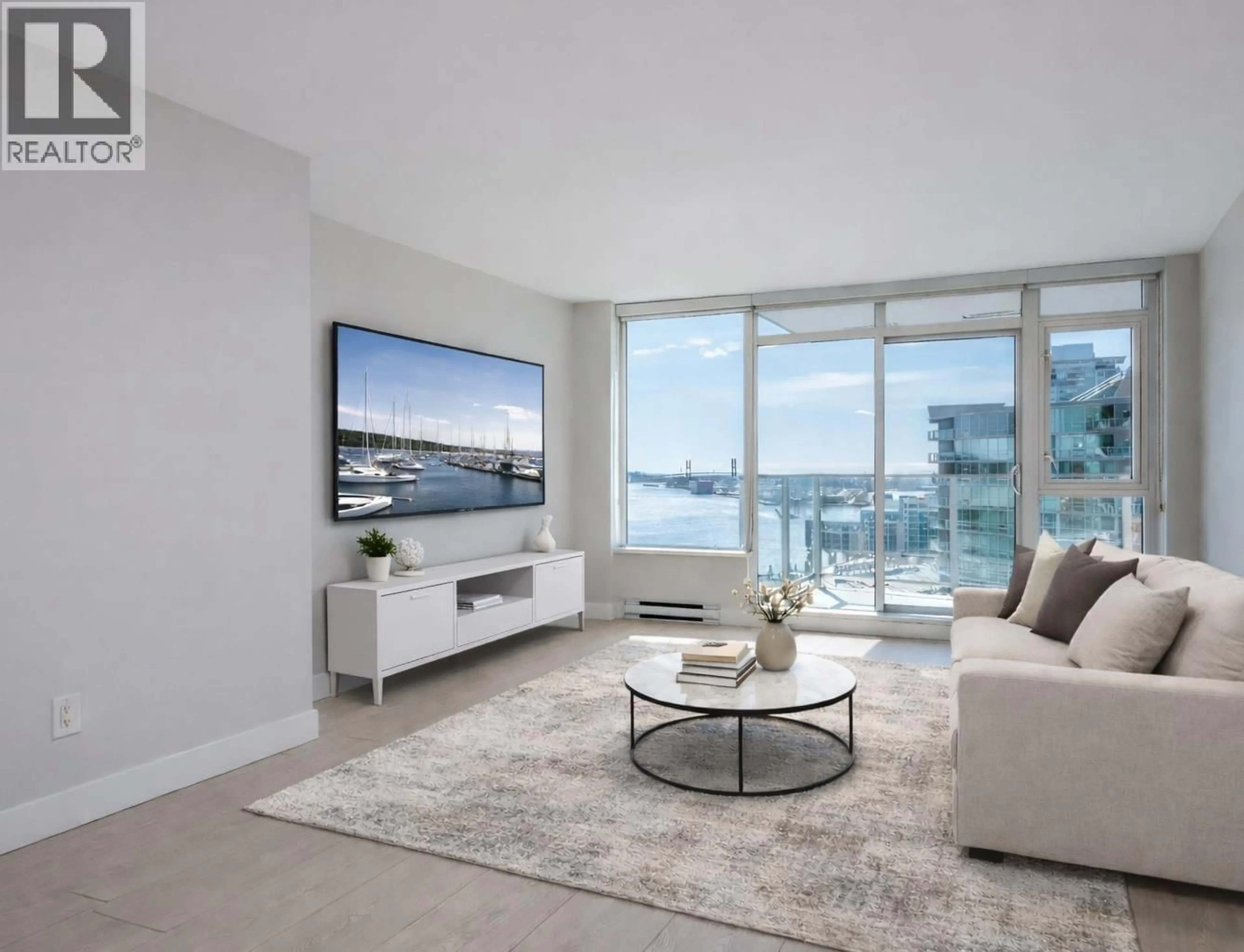 Living room with furniture, unknown for 1612 - 668 COLUMBIA STREET, New Westminster British Columbia V3M1A9