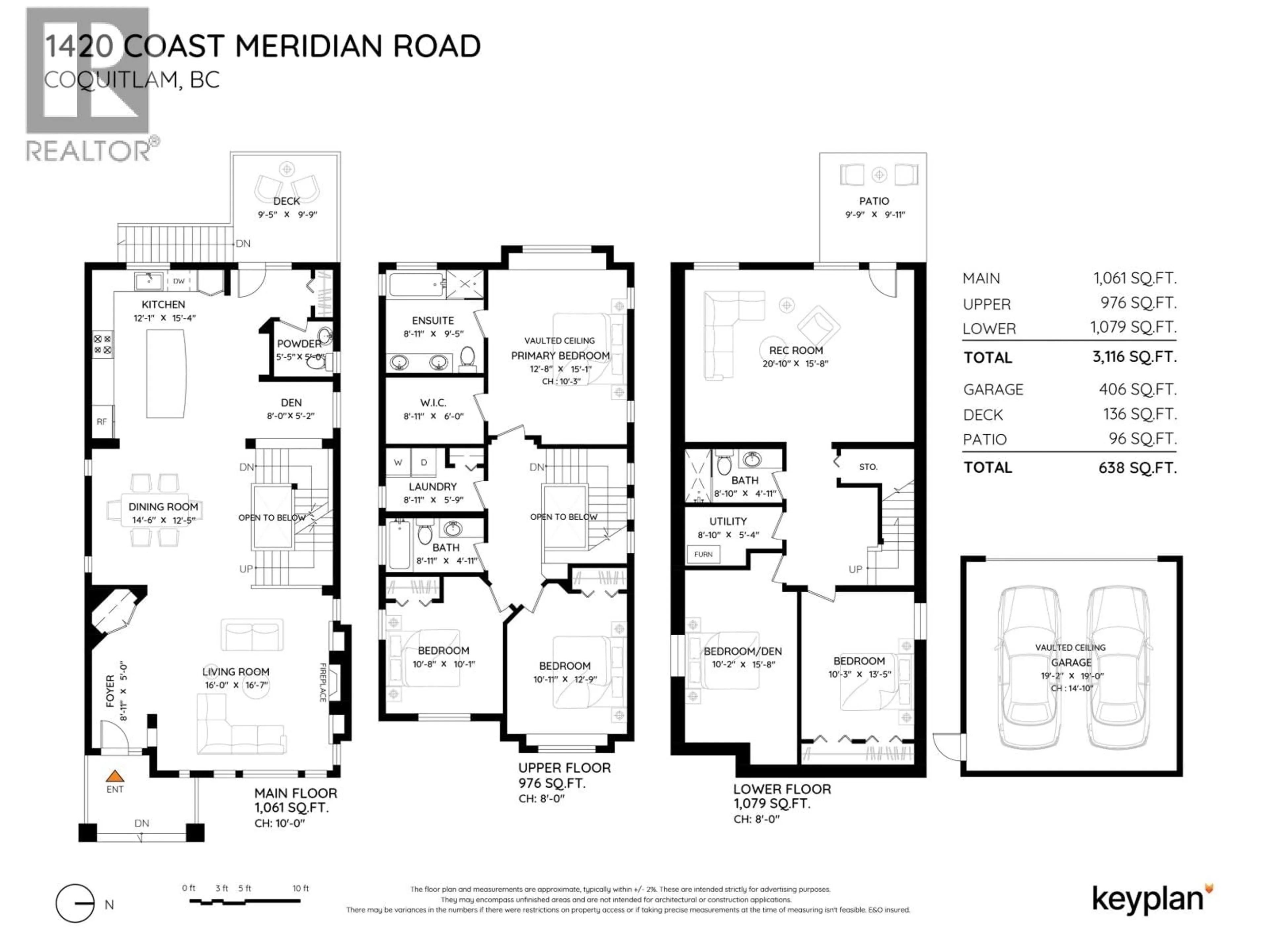 Floor plan for 1420 COAST MERIDIAN ROAD, Coquitlam British Columbia V3E0H5