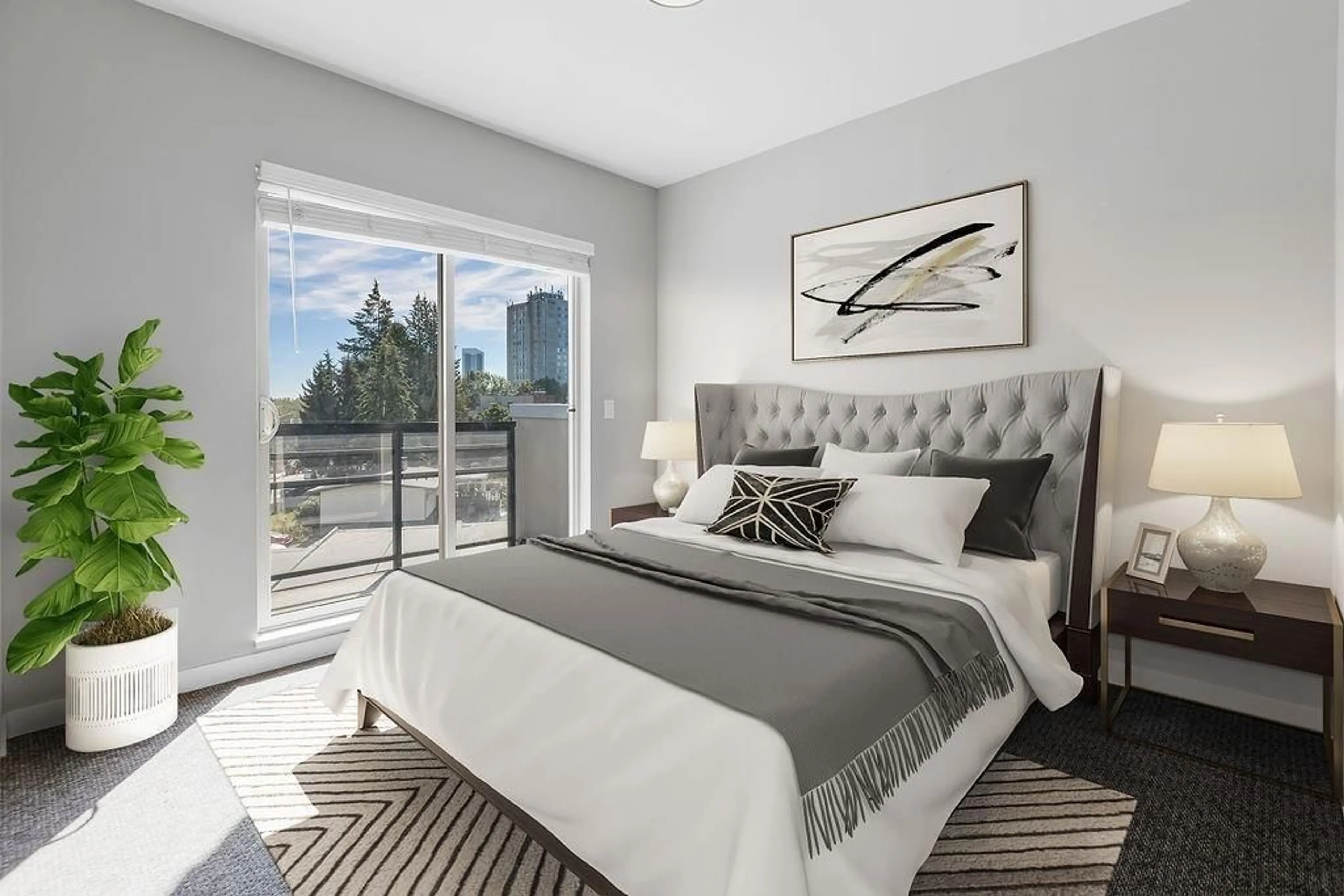 Bedroom with bed, unknown for 410 - 13228 OLD YALE ROAD, Surrey British Columbia V3T0K3