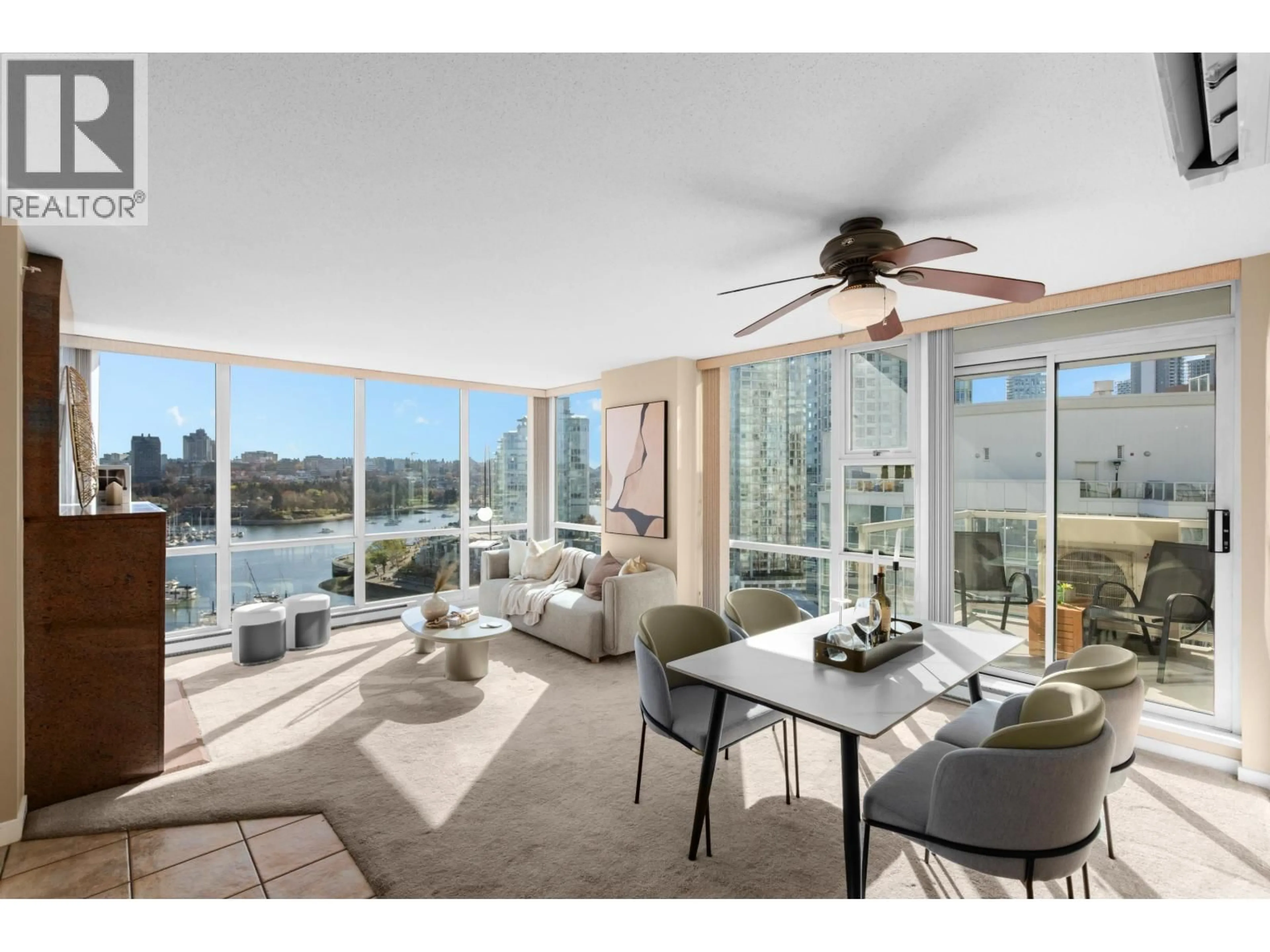 Living room with furniture, unknown for 1703 - 1077 MARINASIDE CRESCENT, Vancouver British Columbia V6Z2Z5