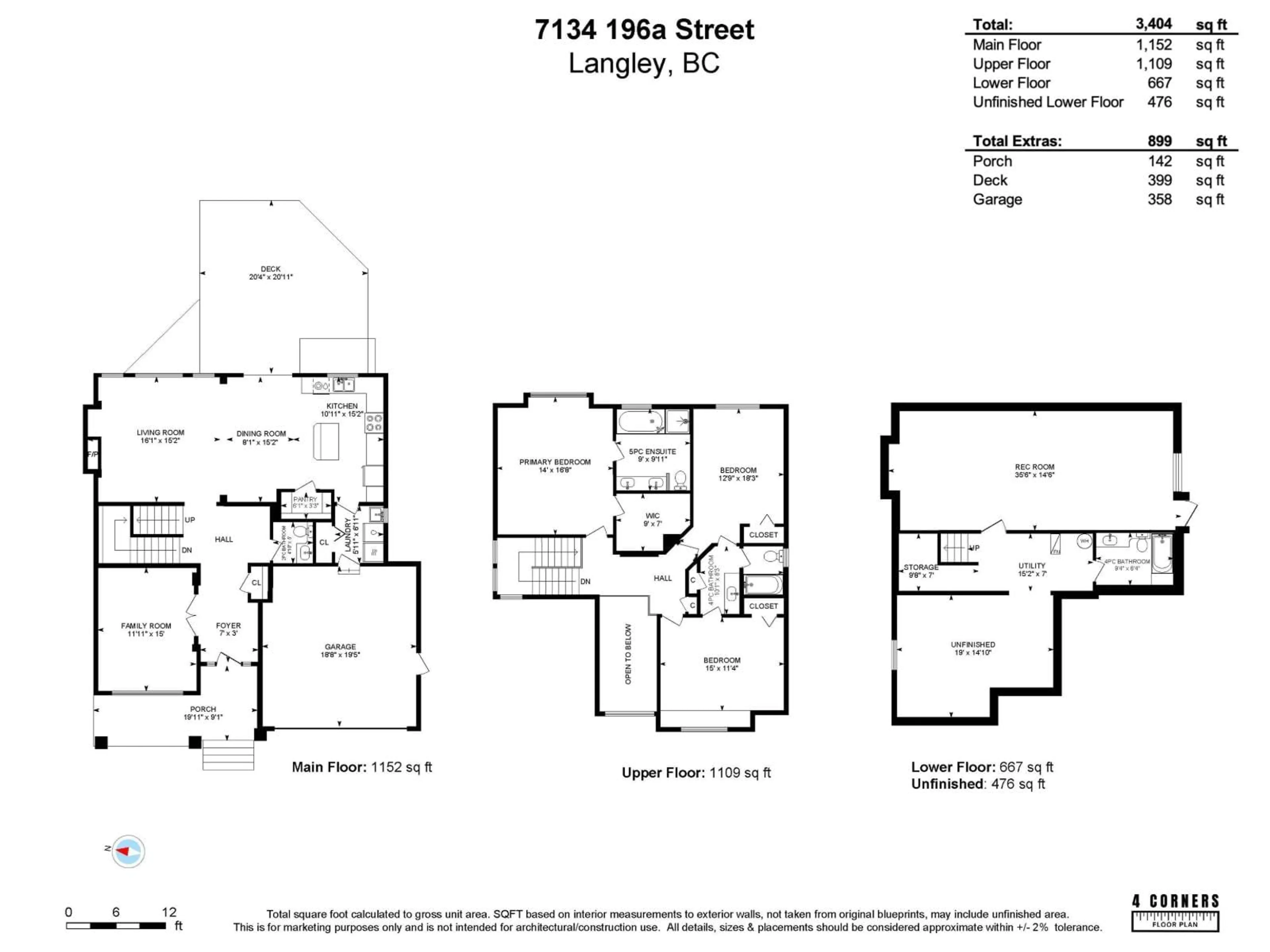 Floor plan for 7134 196A STREET, Langley British Columbia V2Y2Z9