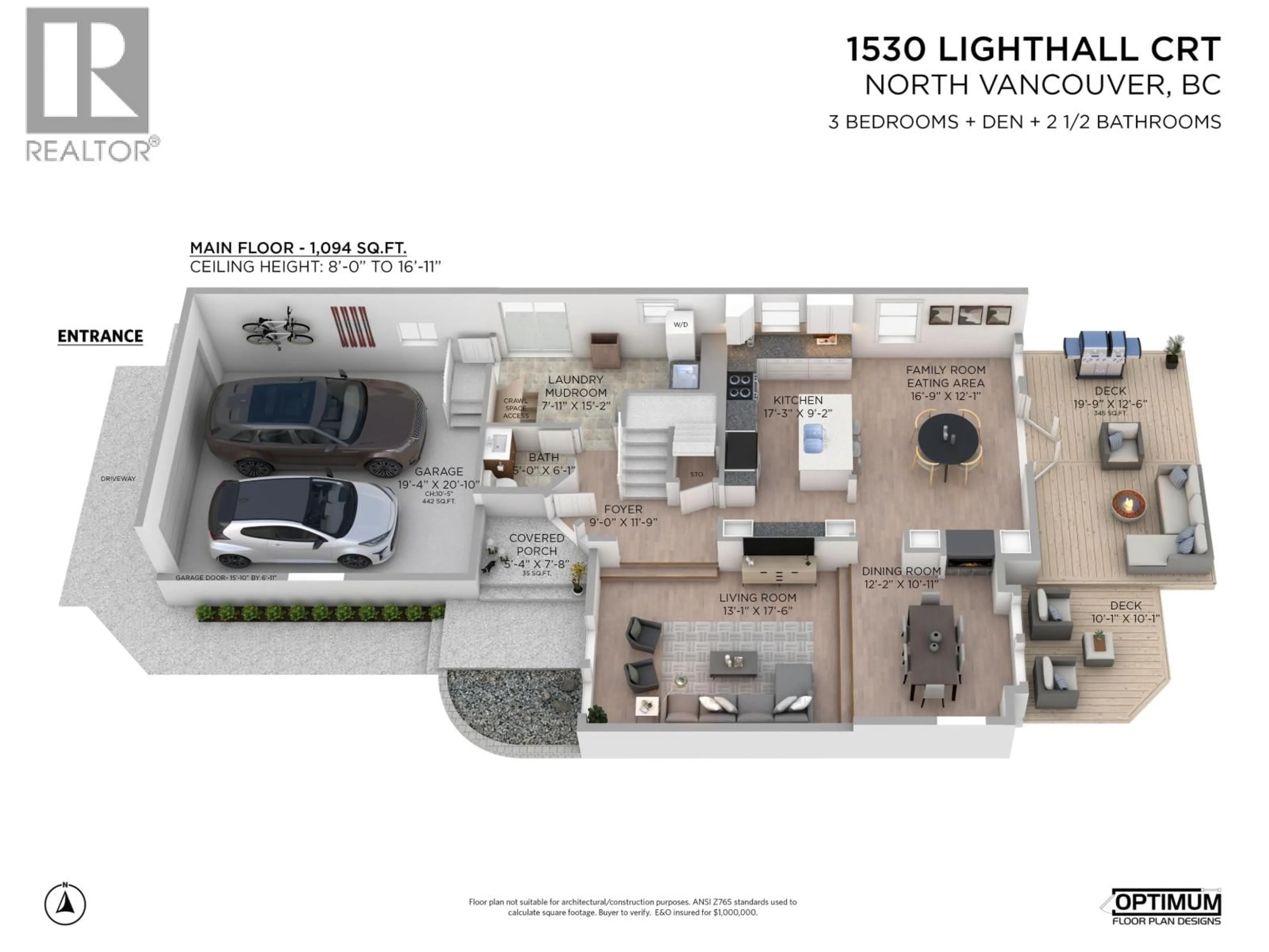 Floor plan for 1530 LIGHTHALL COURT, North Vancouver British Columbia V7G2G2
