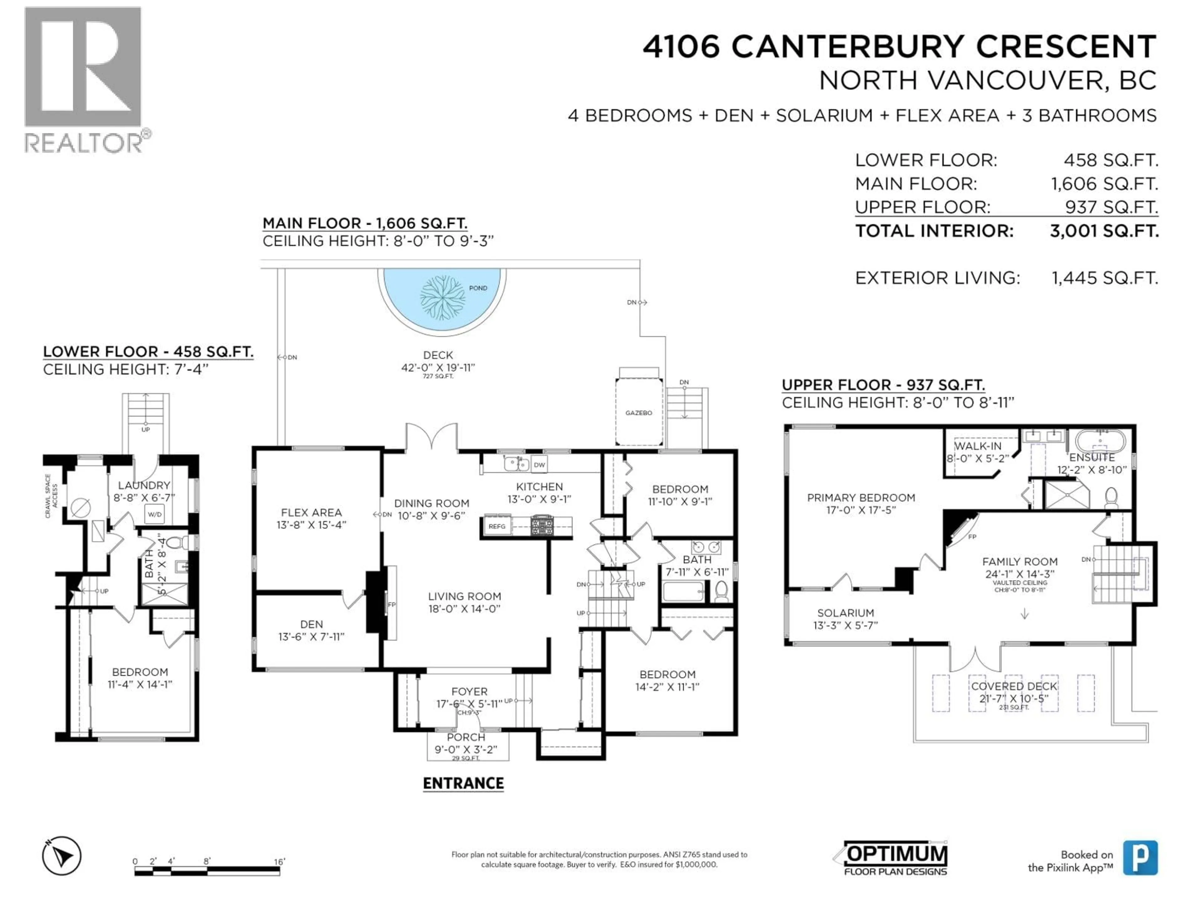 Floor plan for 4106 CANTERBURY CRESCENT, North Vancouver British Columbia V7R3N5