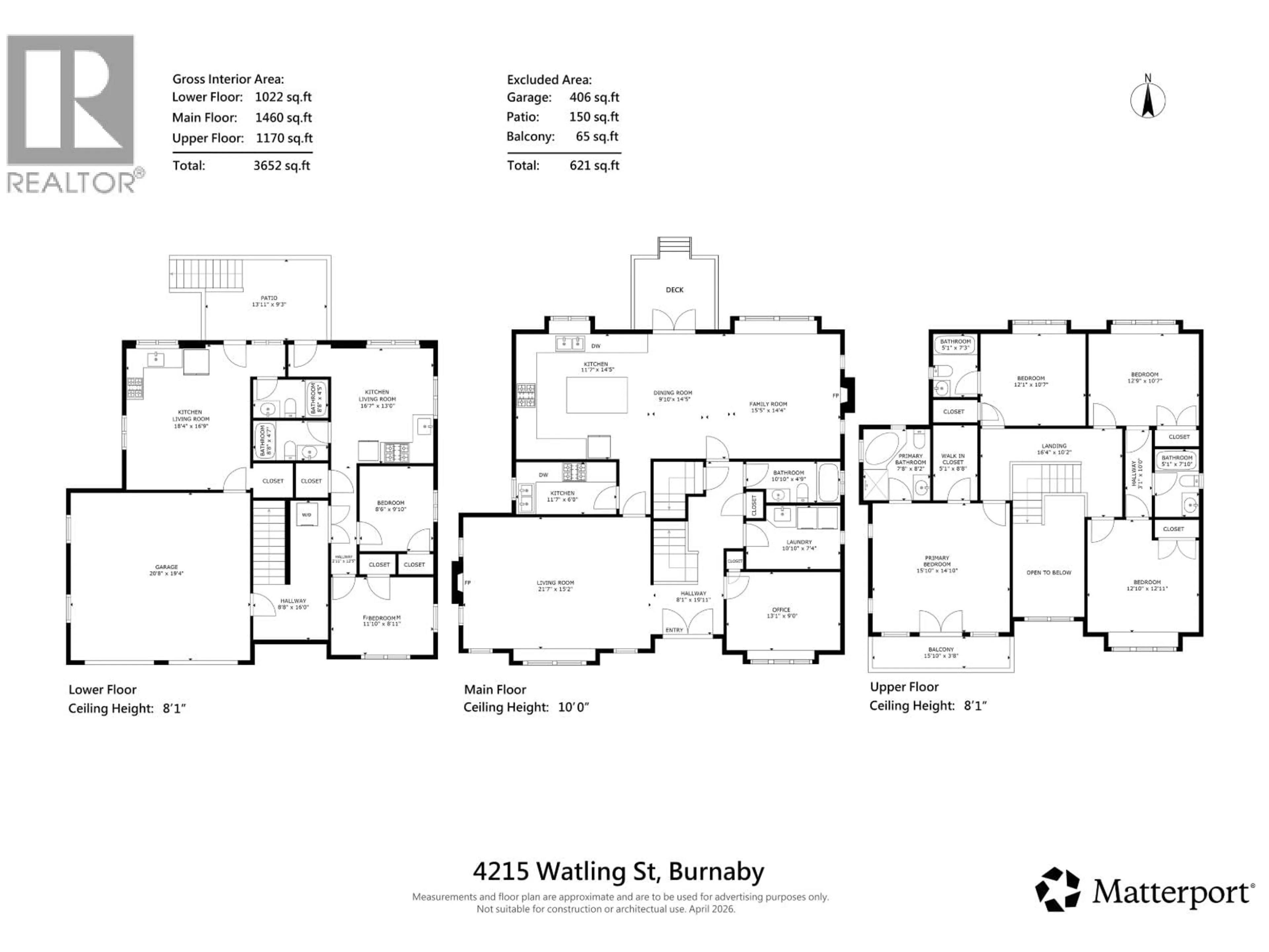 Floor plan for 4215 WATLING STREET, Burnaby British Columbia V5J1V4