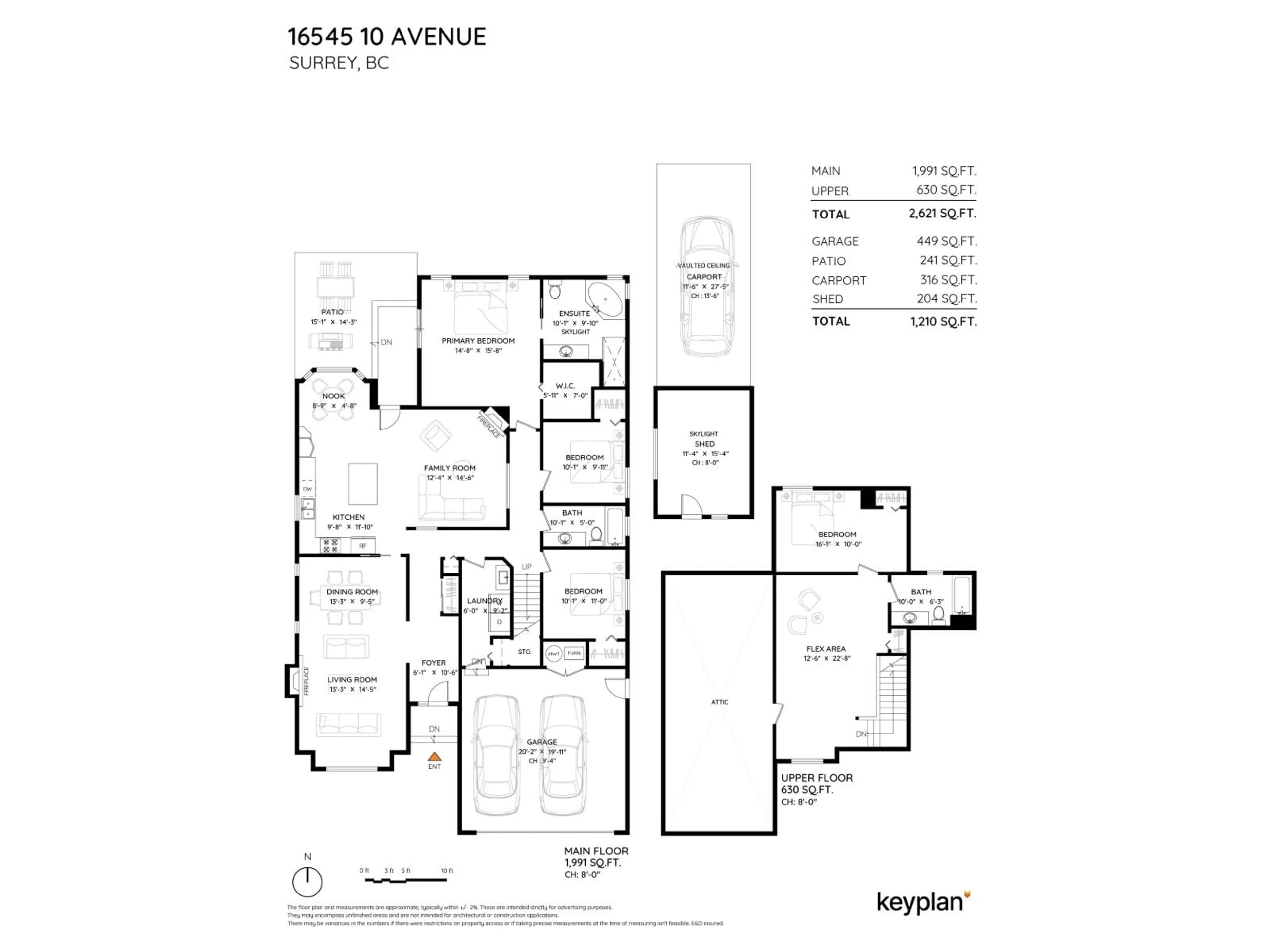 Floor plan for 16545 10 AVENUE, Surrey British Columbia V4A9S1