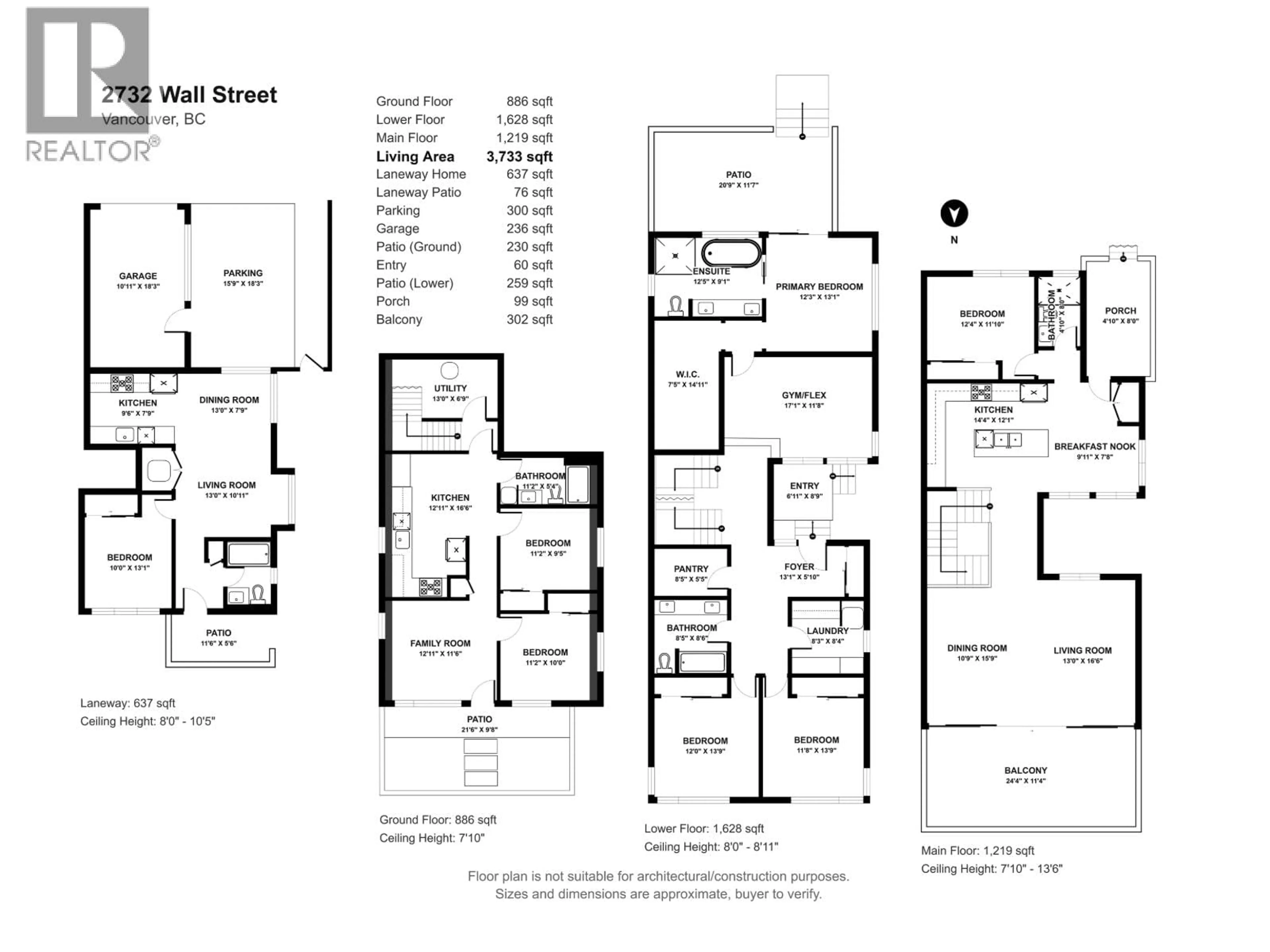 Floor plan for 2732 WALL STREET, Vancouver British Columbia V5K1A9