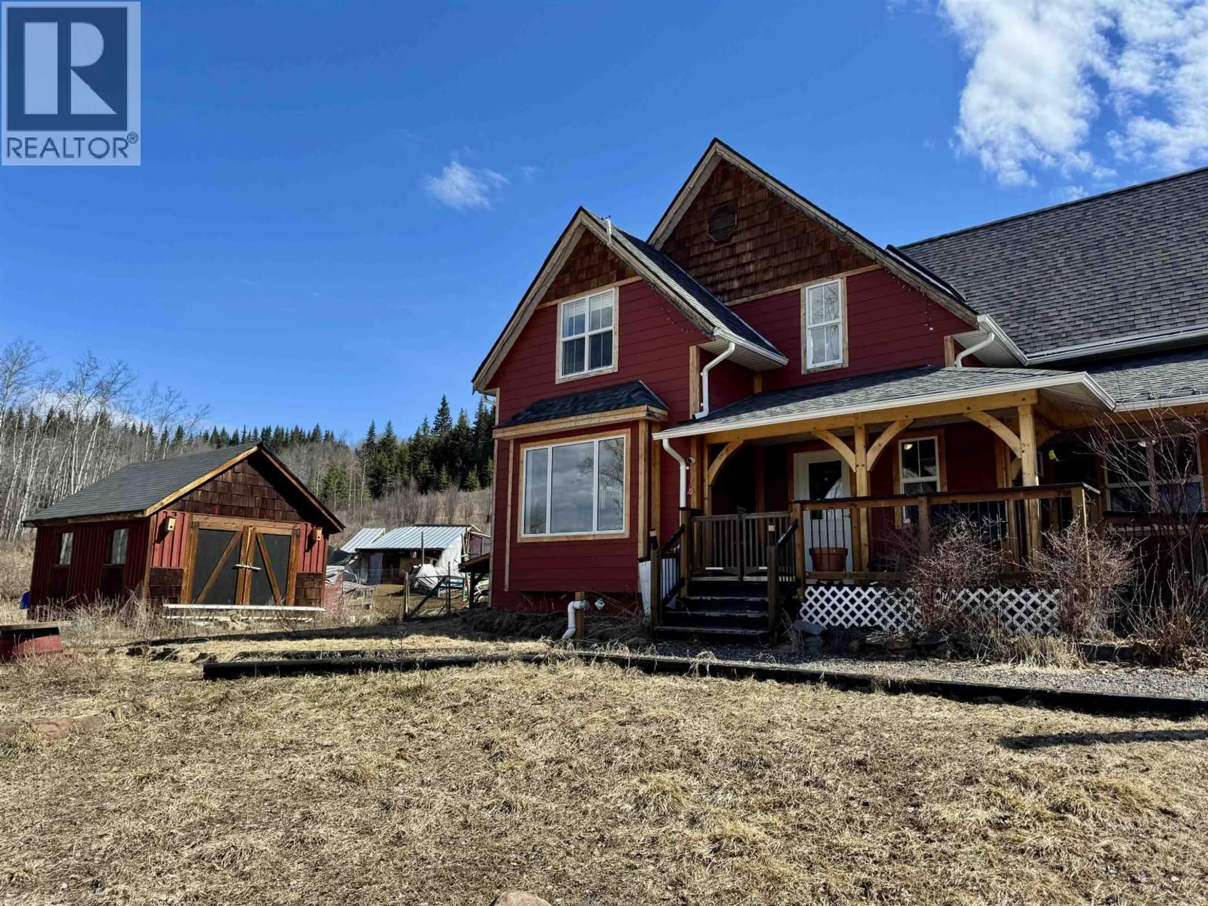 A pic from outside/outdoor area/front of a property/back of a property/a pic from drone, unknown for 7898 FIR ROAD, Telkwa British Columbia V0J2X1