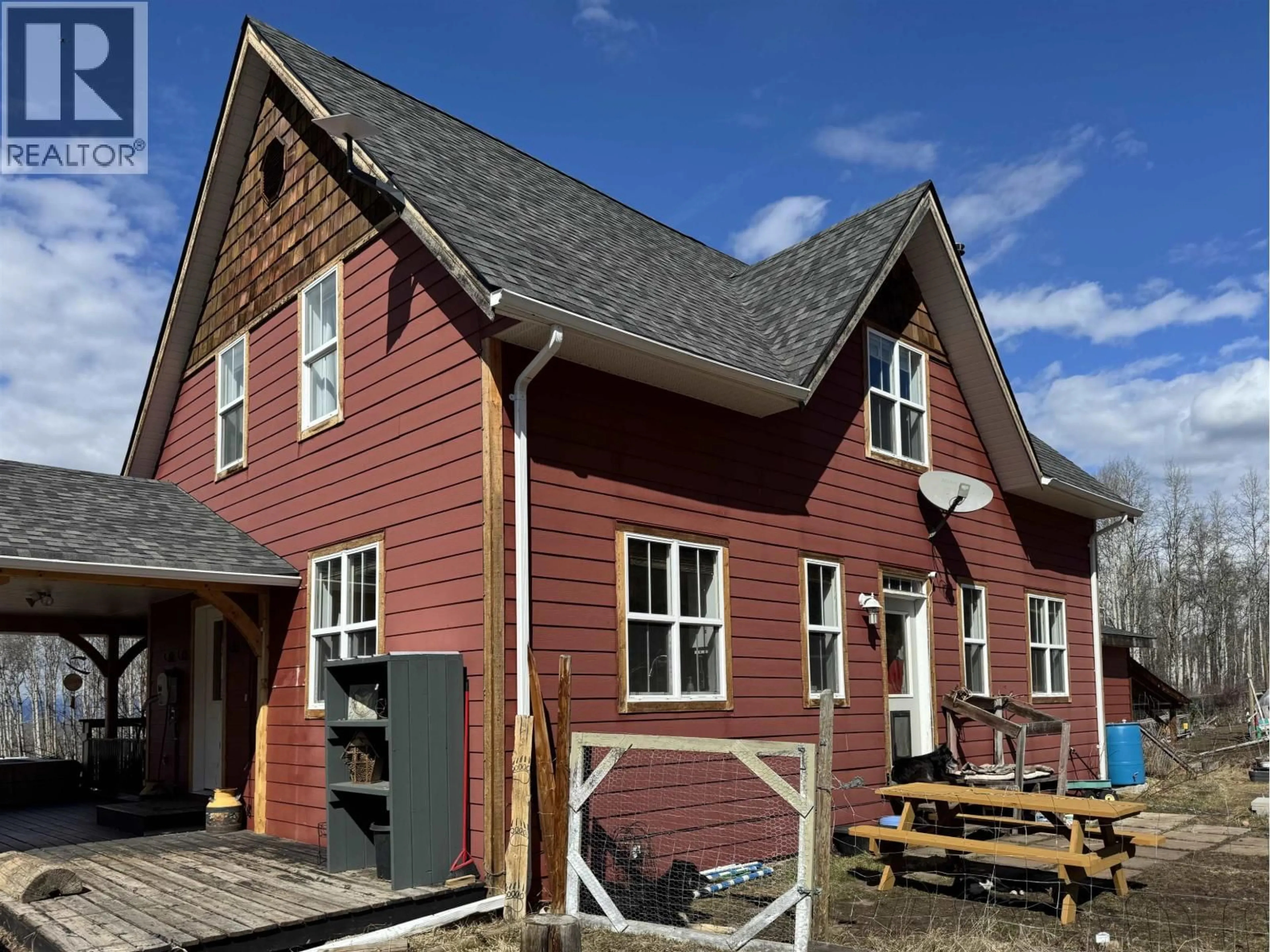 Home with vinyl exterior material, street for 7898 FIR ROAD, Telkwa British Columbia V0J2X1