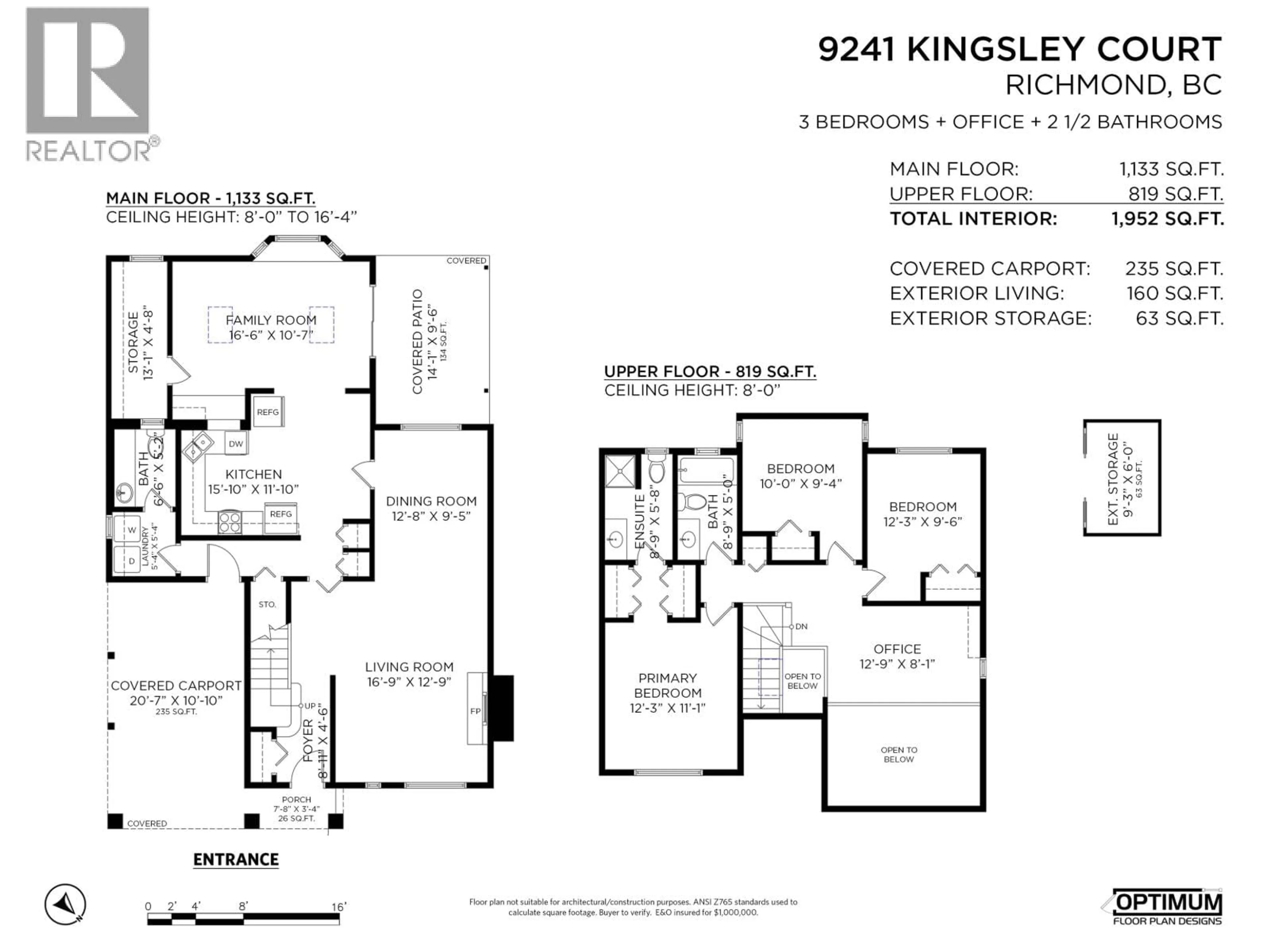 Floor plan for 9241 KINGSLEY COURT, Richmond British Columbia V7A4V8