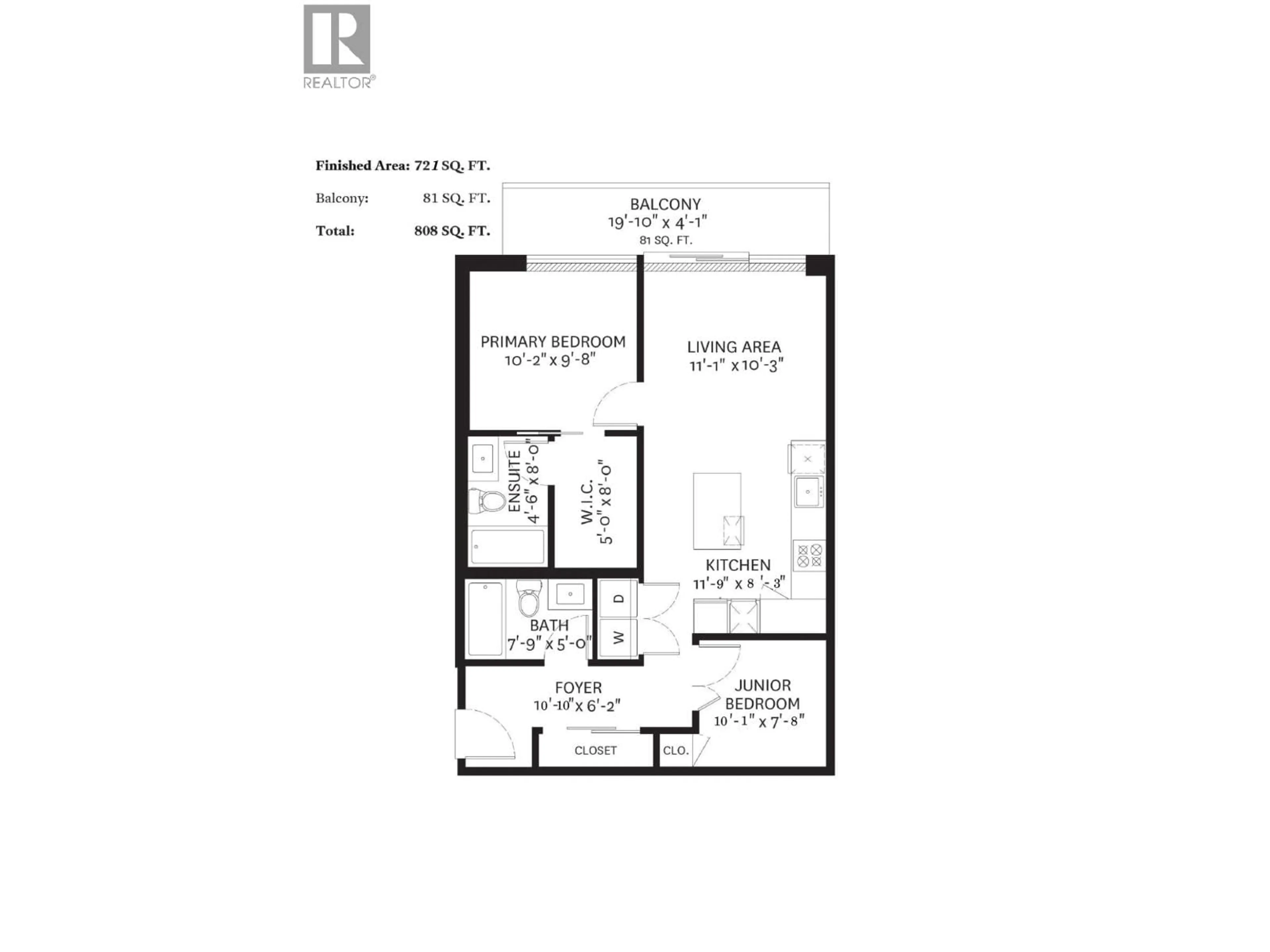 Floor plan for 4106 - 4650 BRENTWOOD BOULEVARD, Burnaby British Columbia V5C0M3
