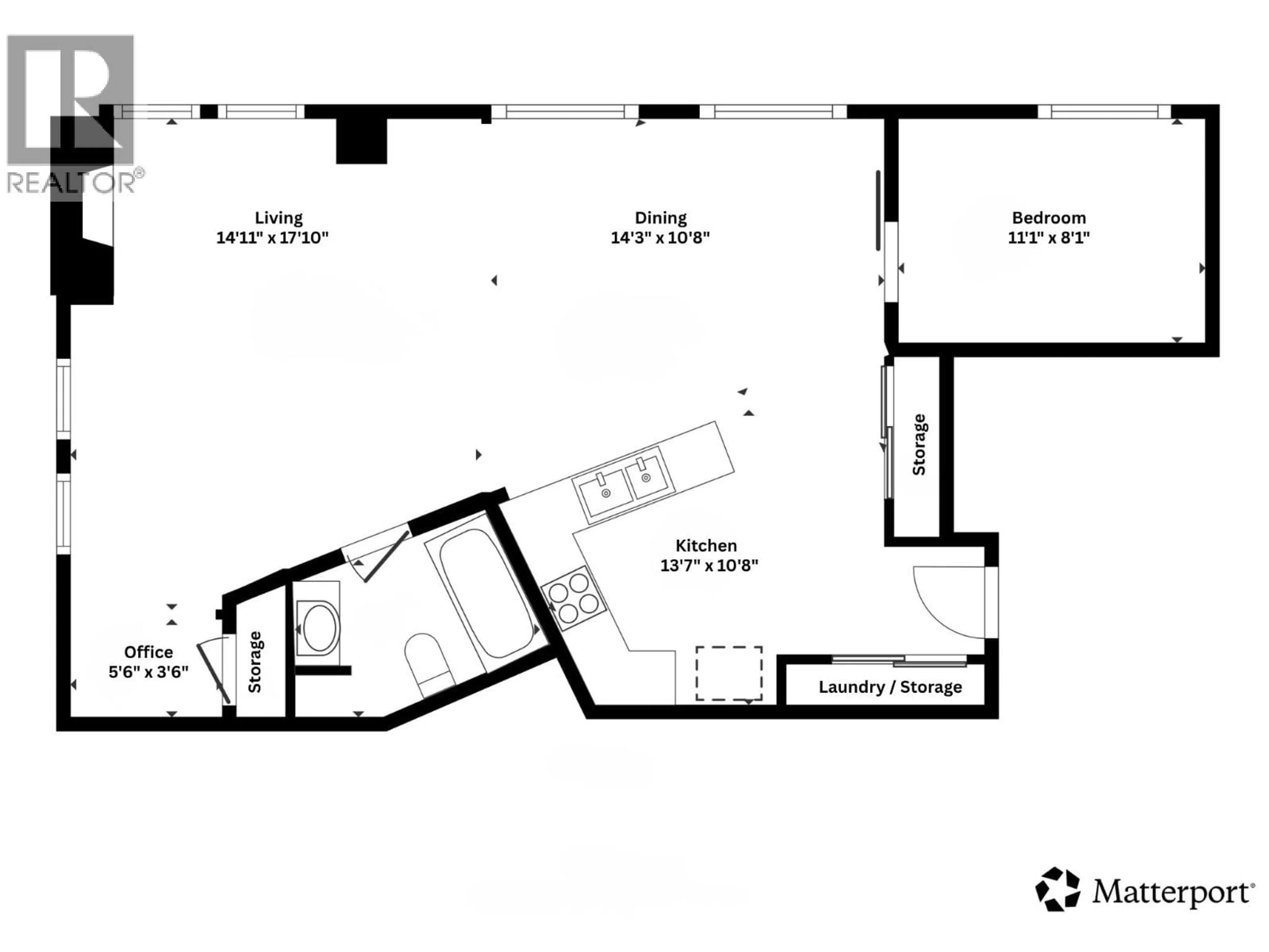 Floor plan for 501 - 28 POWELL STREET, Vancouver British Columbia V6A1E7