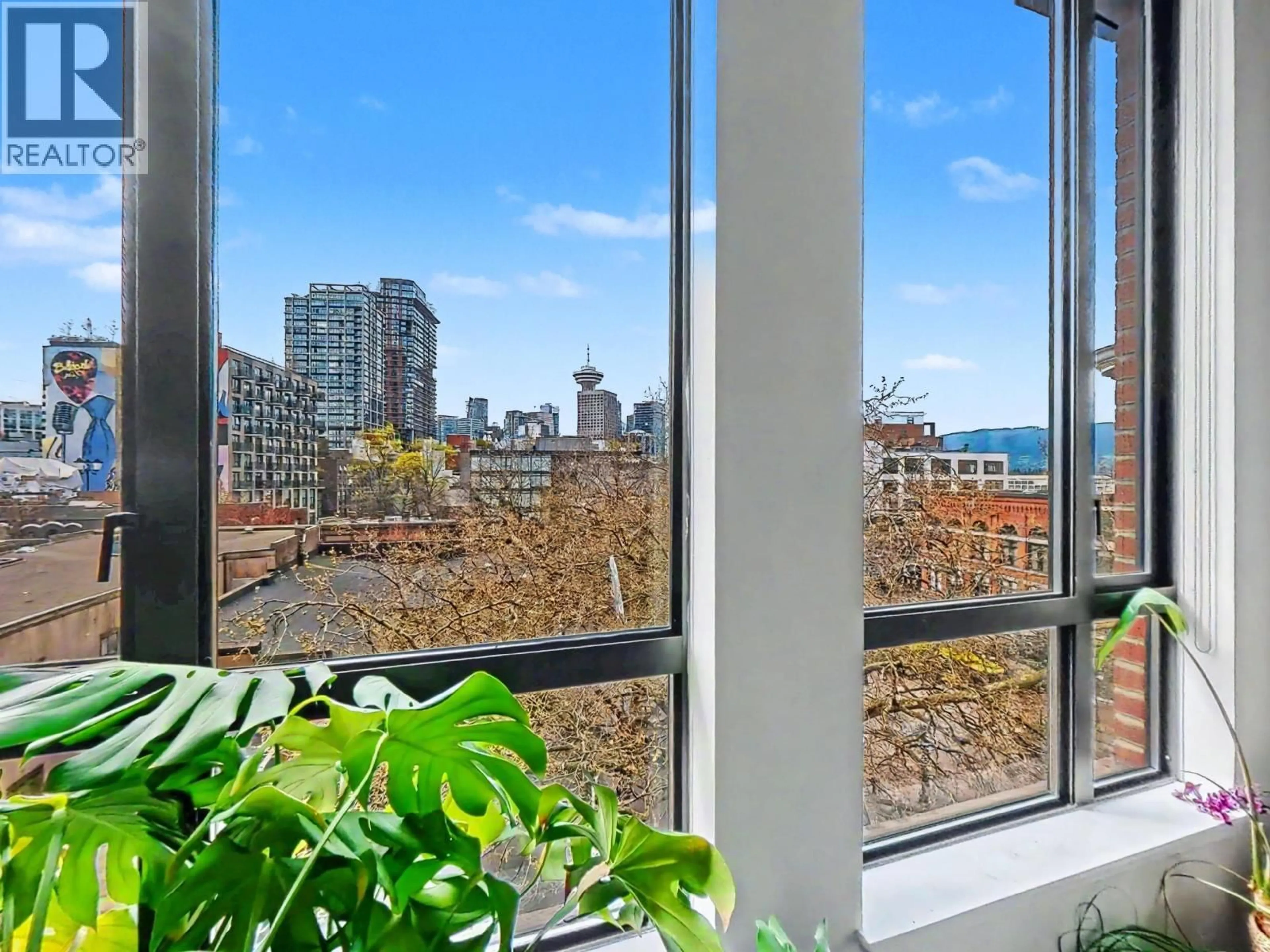 Balcony in the apartment, city buildings view from balcony for 501 - 28 POWELL STREET, Vancouver British Columbia V6A1E7