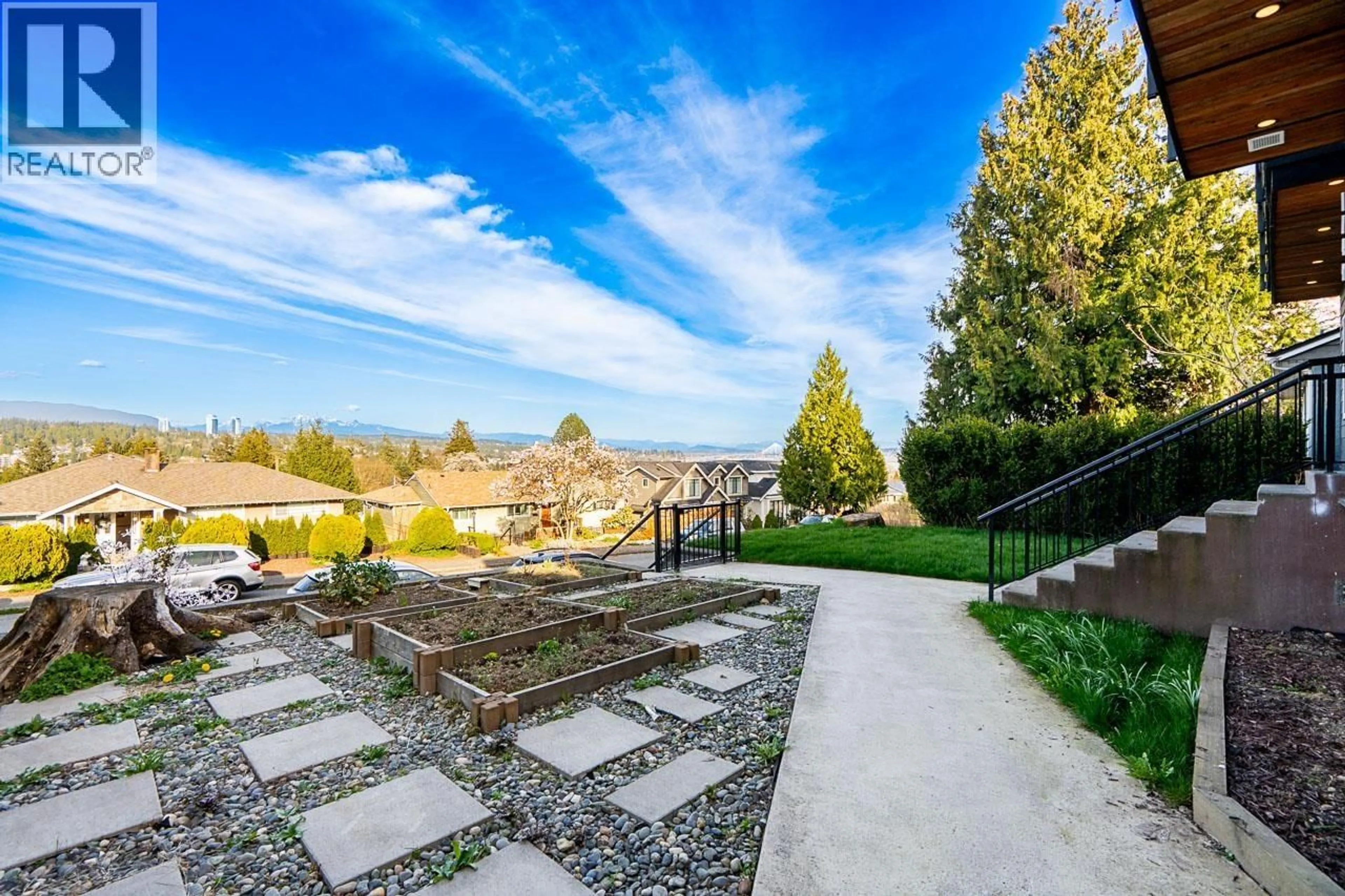 Patio, water/lake/river/ocean view for 7749 LEE STREET, Burnaby British Columbia V3N4B9