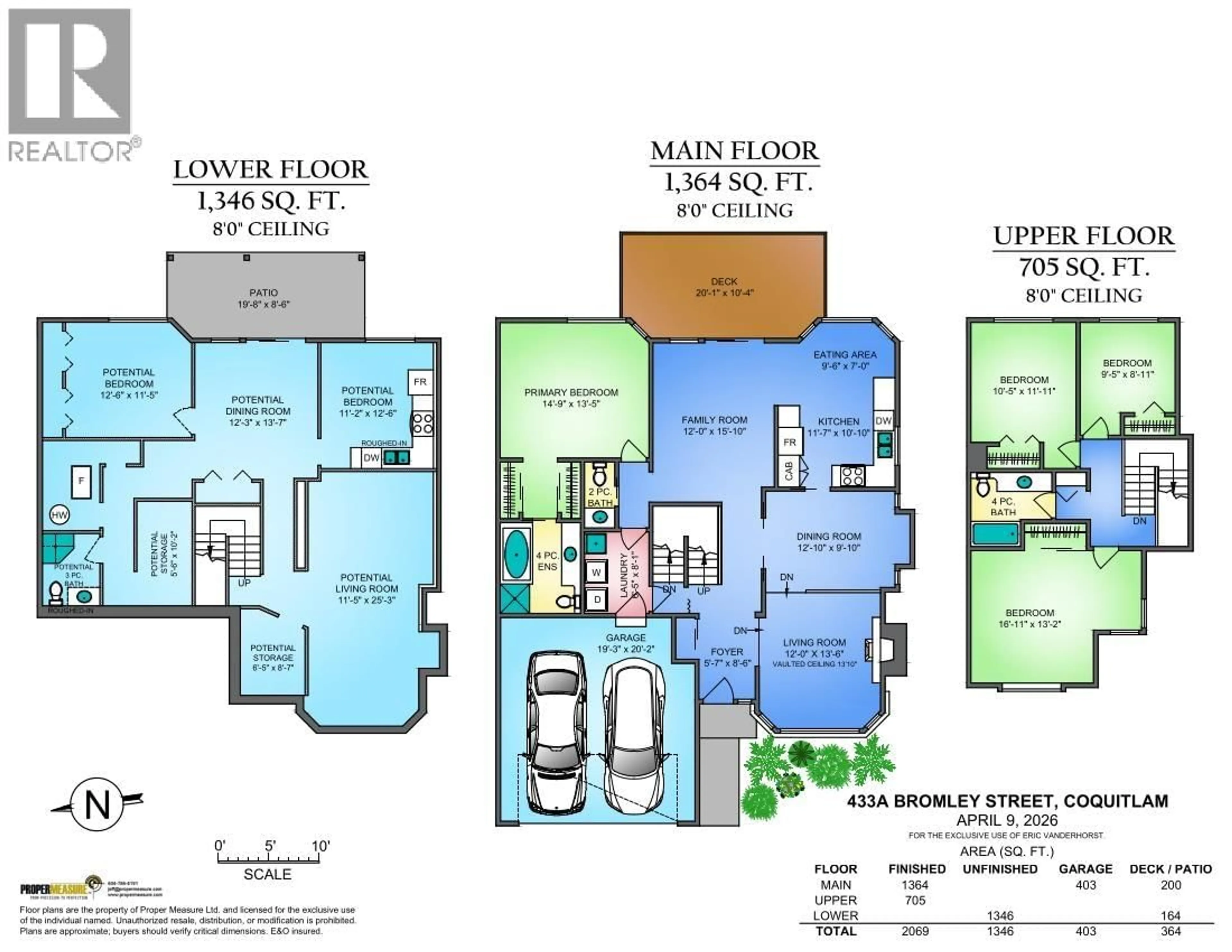 Floor plan for 433A BROMLEY STREET, Coquitlam British Columbia V3K6N7