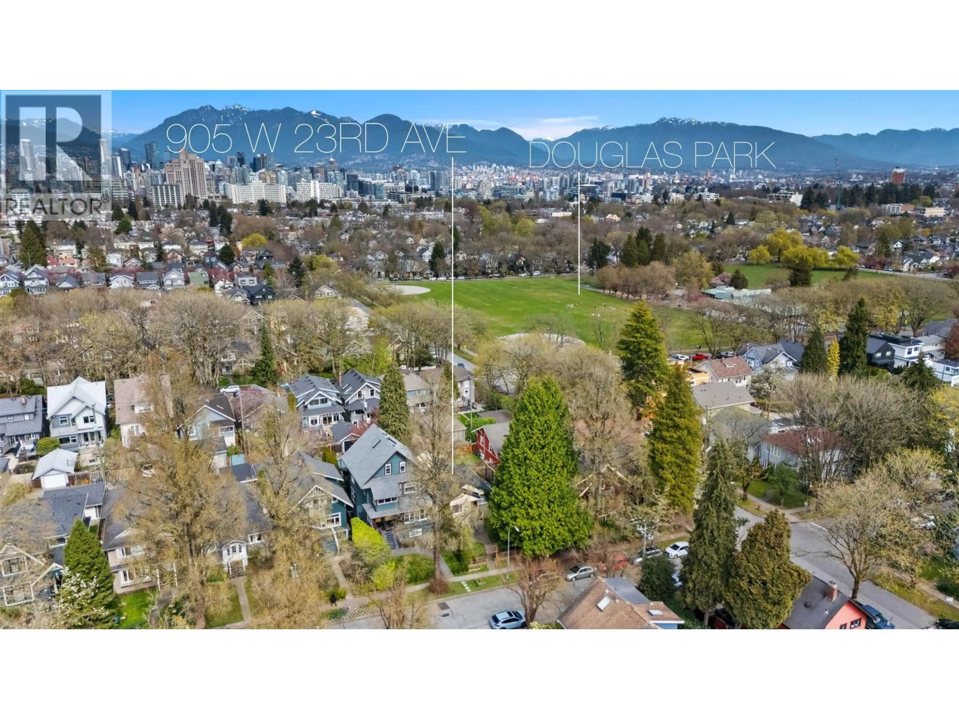 A pic from outside/outdoor area/front of a property/back of a property/a pic from drone, mountain view for 905 23 AVENUE, Vancouver British Columbia V5Z2B2