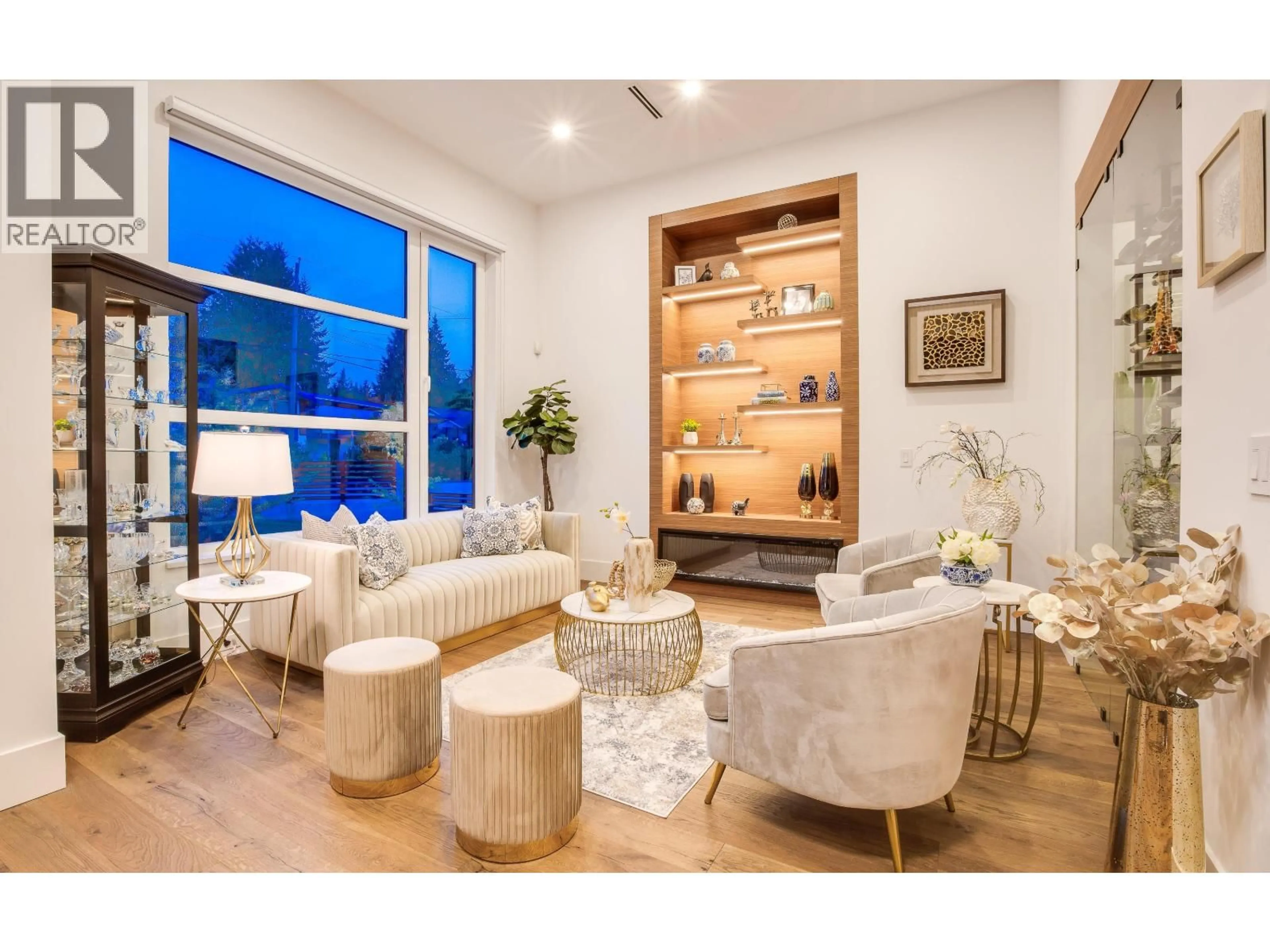 Living room with furniture, wood/laminate floor for 602 MIDVALE STREET, Coquitlam British Columbia V3J6L9